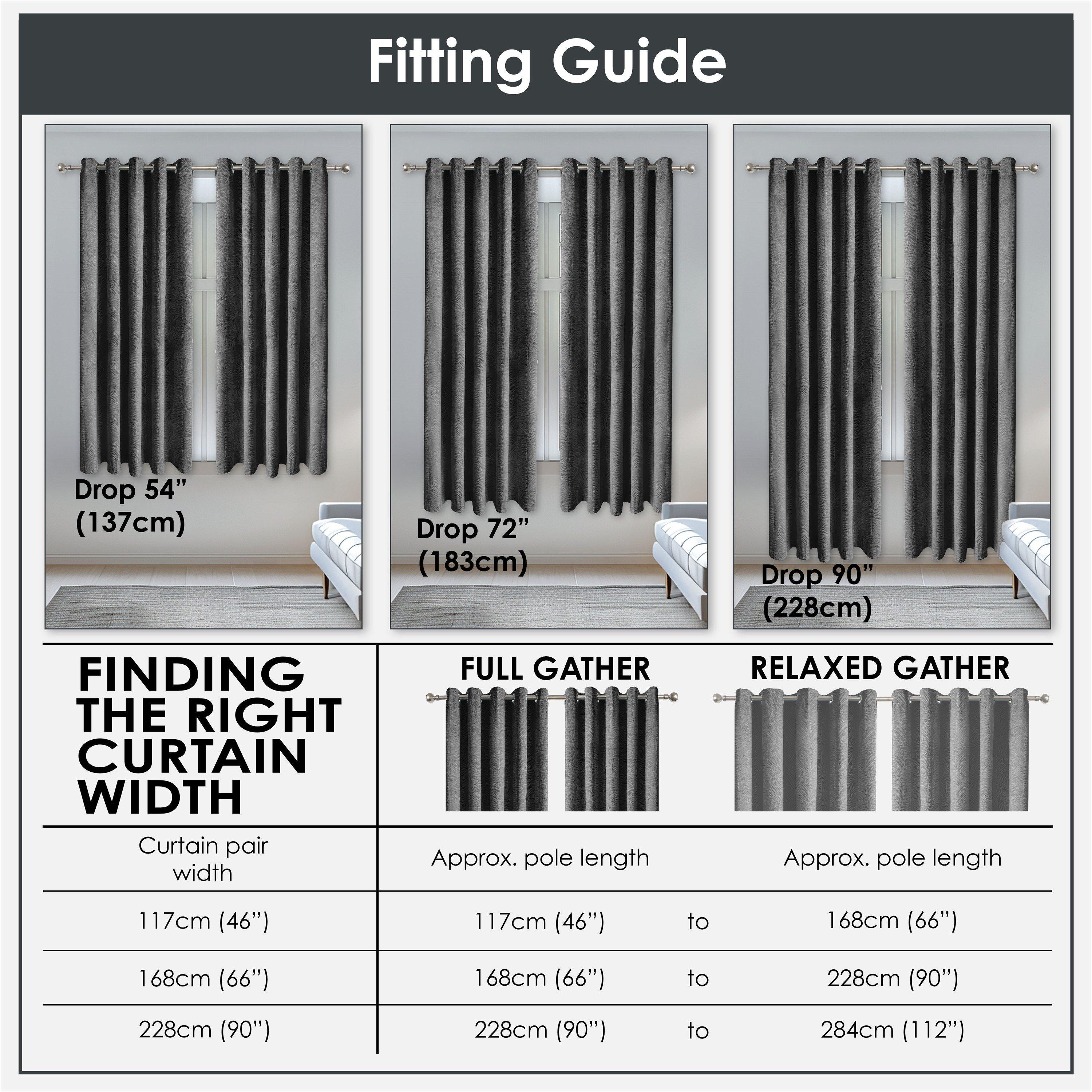 Charcoal - Emma Barclay - Blackout Curtains Thermal Velvet Eyelet Twilight - 6