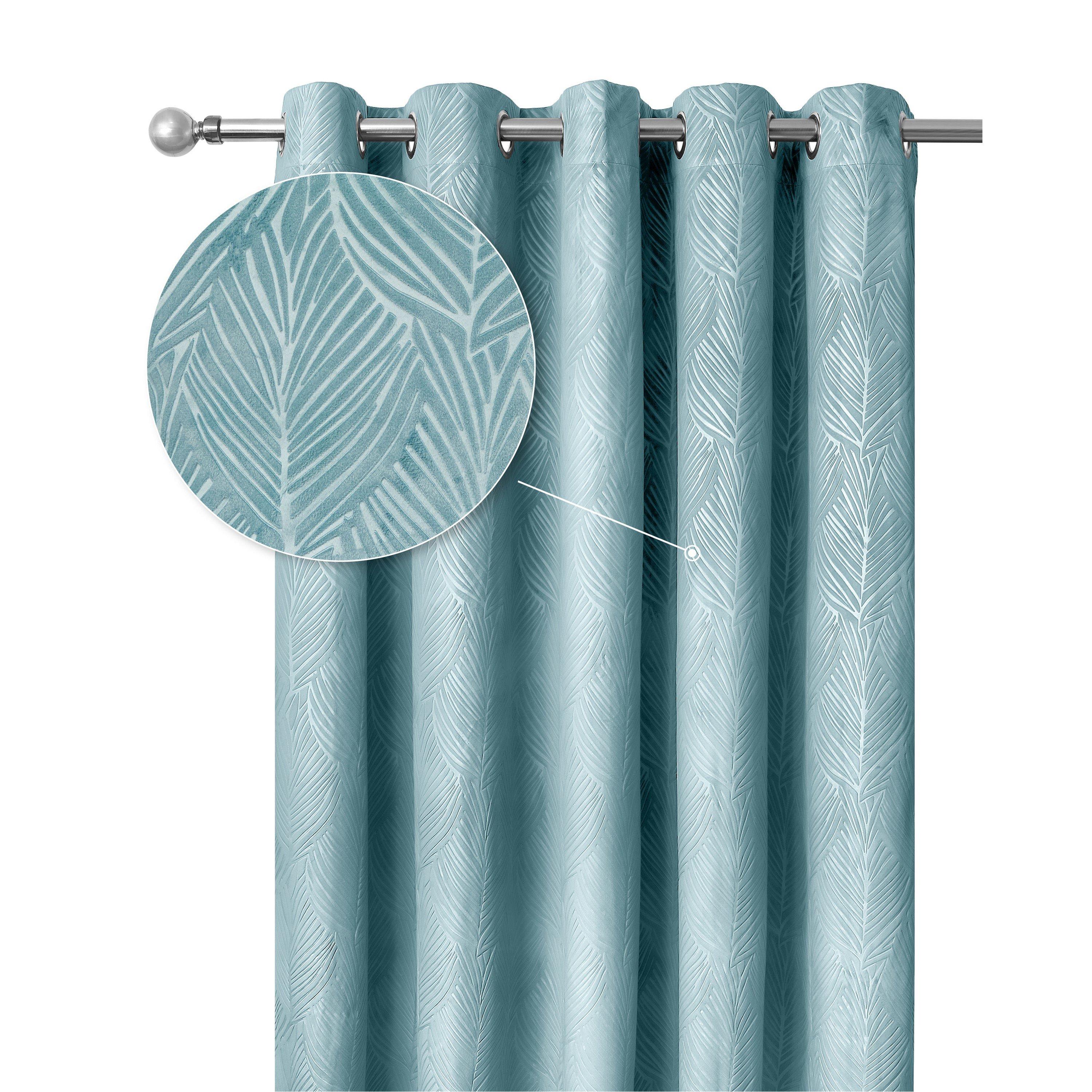 Blackout Curtains Thermal Velvet Eyelet Twilight