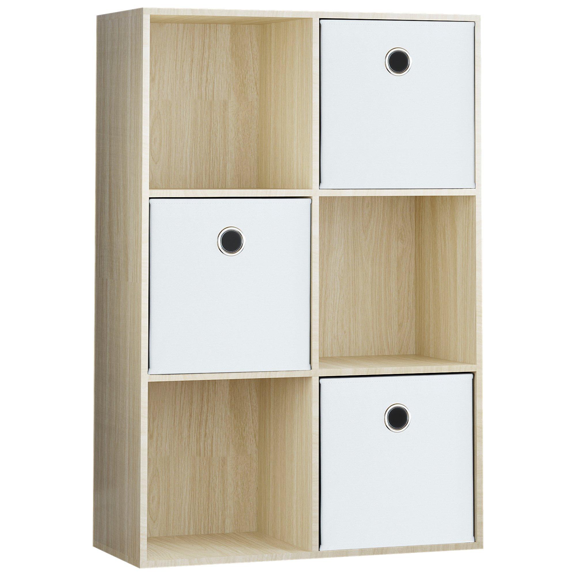 White - Lassic - 2x3 Cube Storage Unit (O) + Set of 3 Storage Cubes - 11