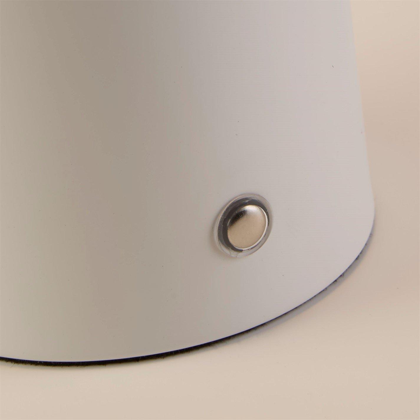 White - Lighting Collection - Rechargeable White LED Mushroom Table Lamp - 3