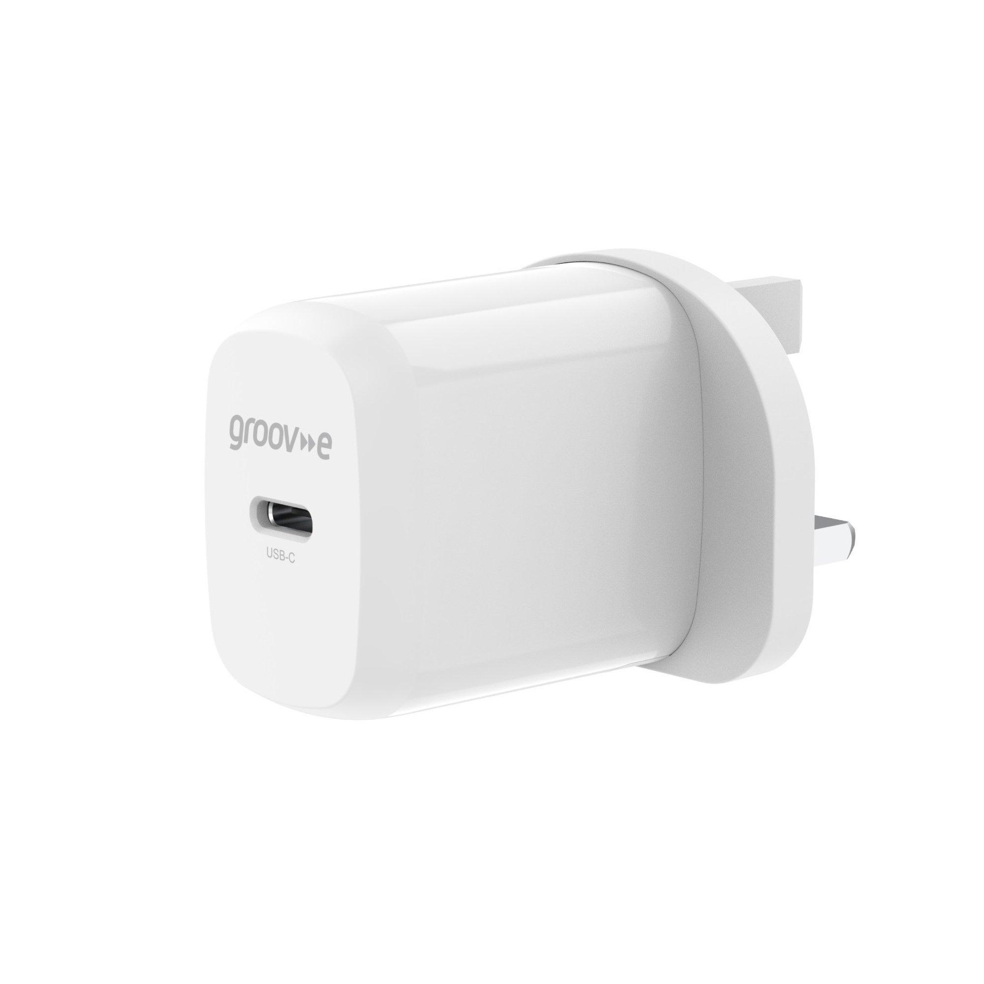 Groov-e USB-C Charger20W - White