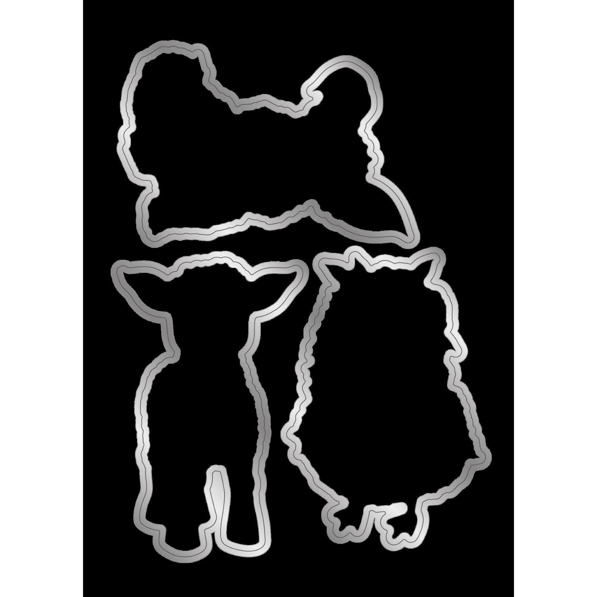 Multi - Crafters Companion - Cute Easter Friends Stamp and Die - 2