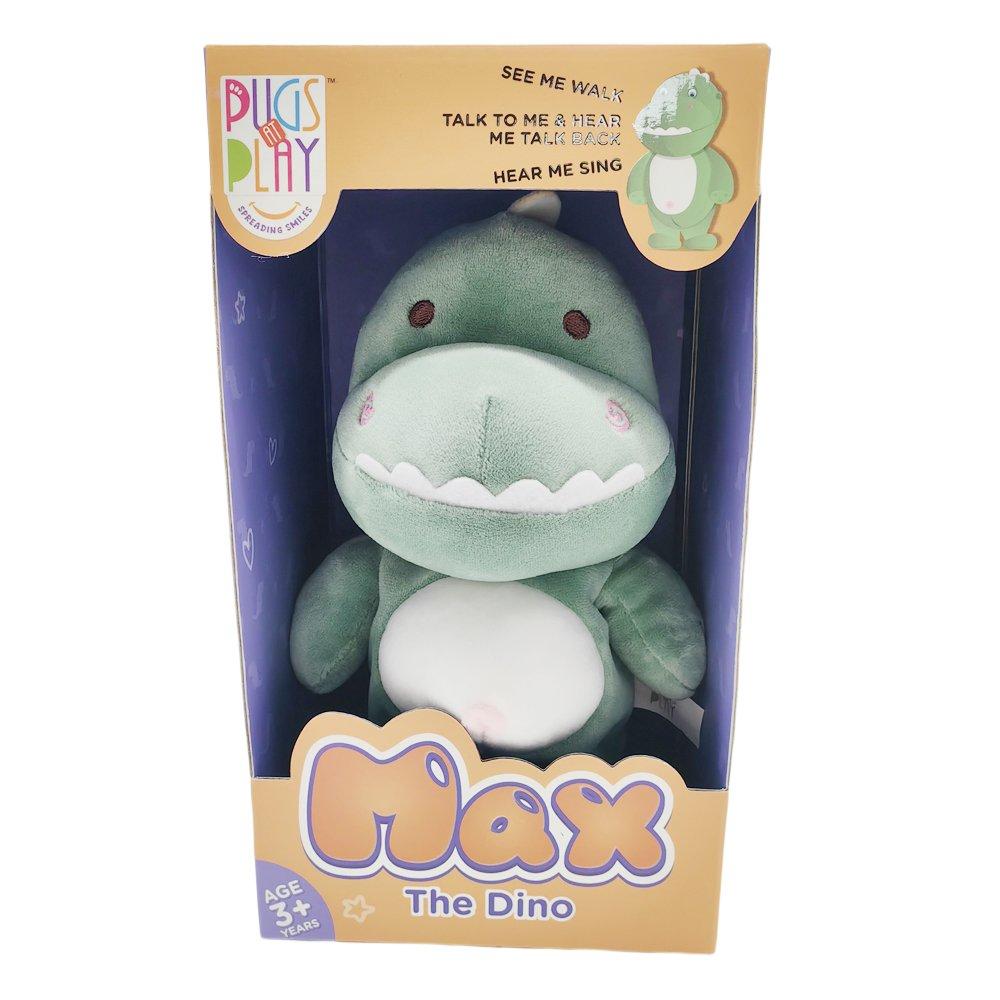 Multi - Pugs at Play - Max Walking & Talking Dinosaur Interactive Plush T - 6