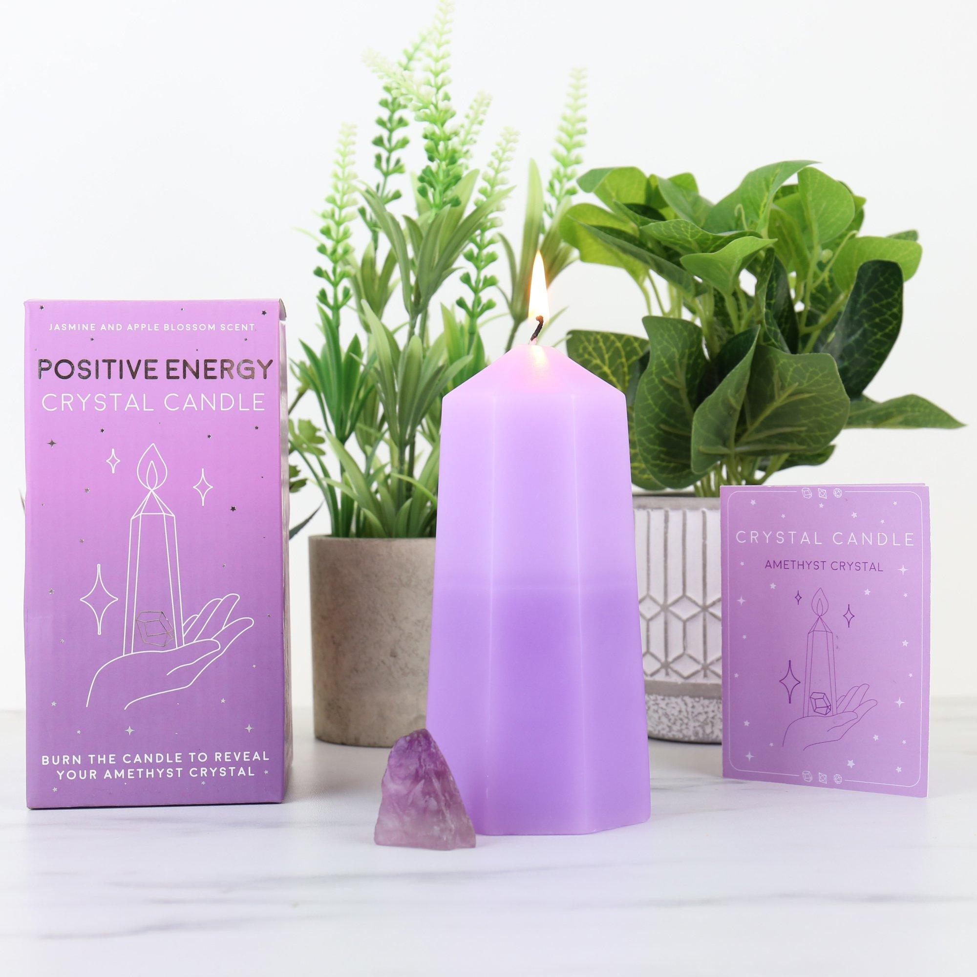 Purple - Gift Republic - Crystal Candle - 1