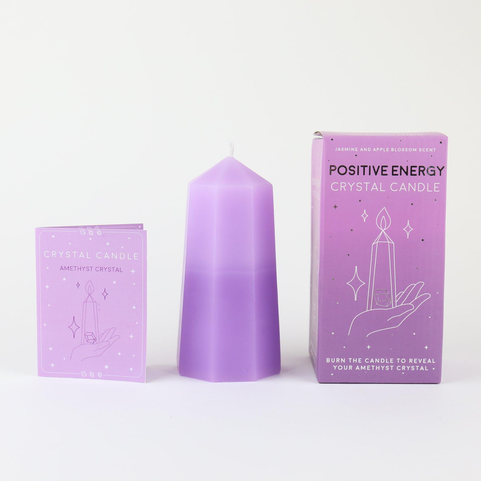 Purple - Gift Republic - Crystal Candle - 2