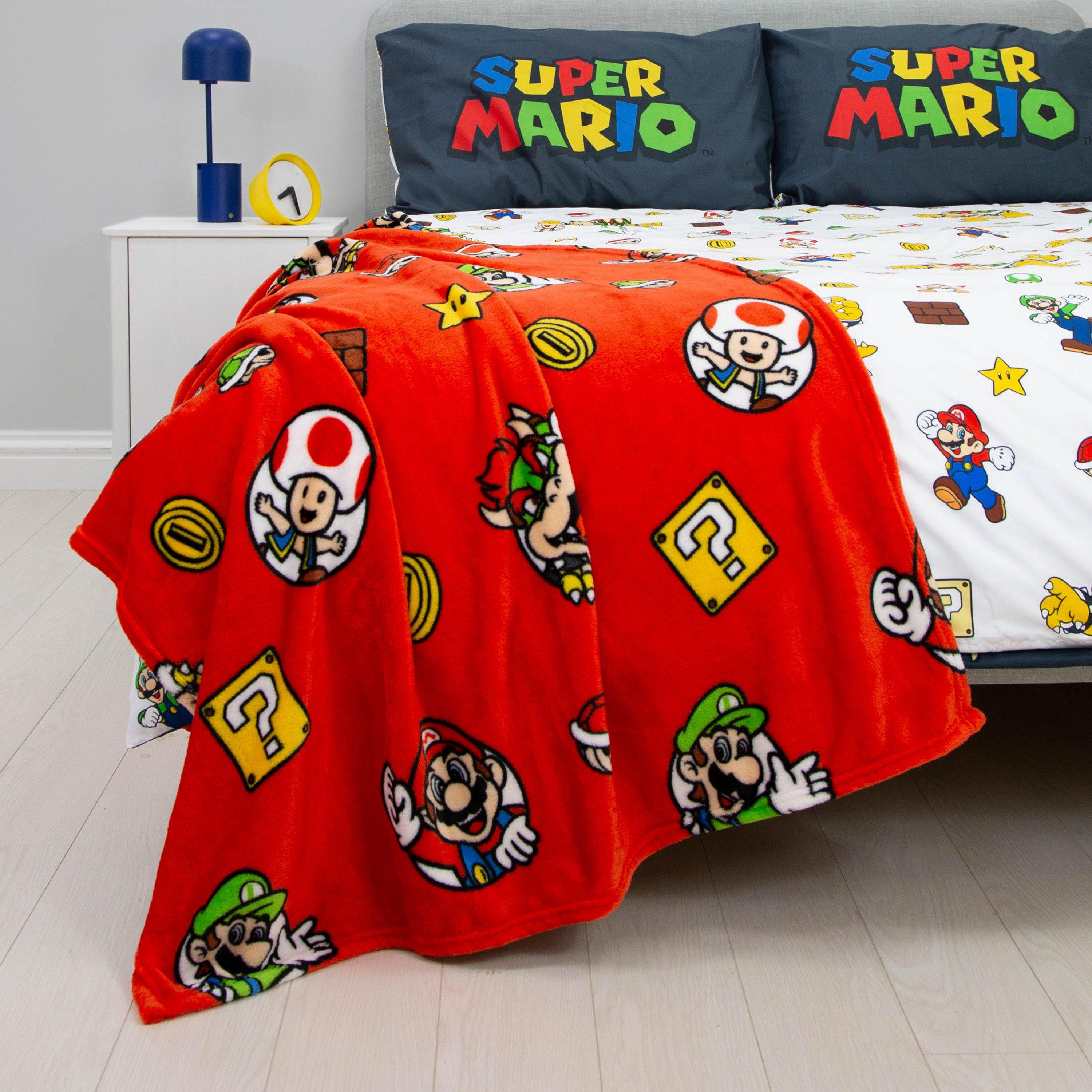 Multi - Super Mario - Super Mario Fleece Blanket - 1