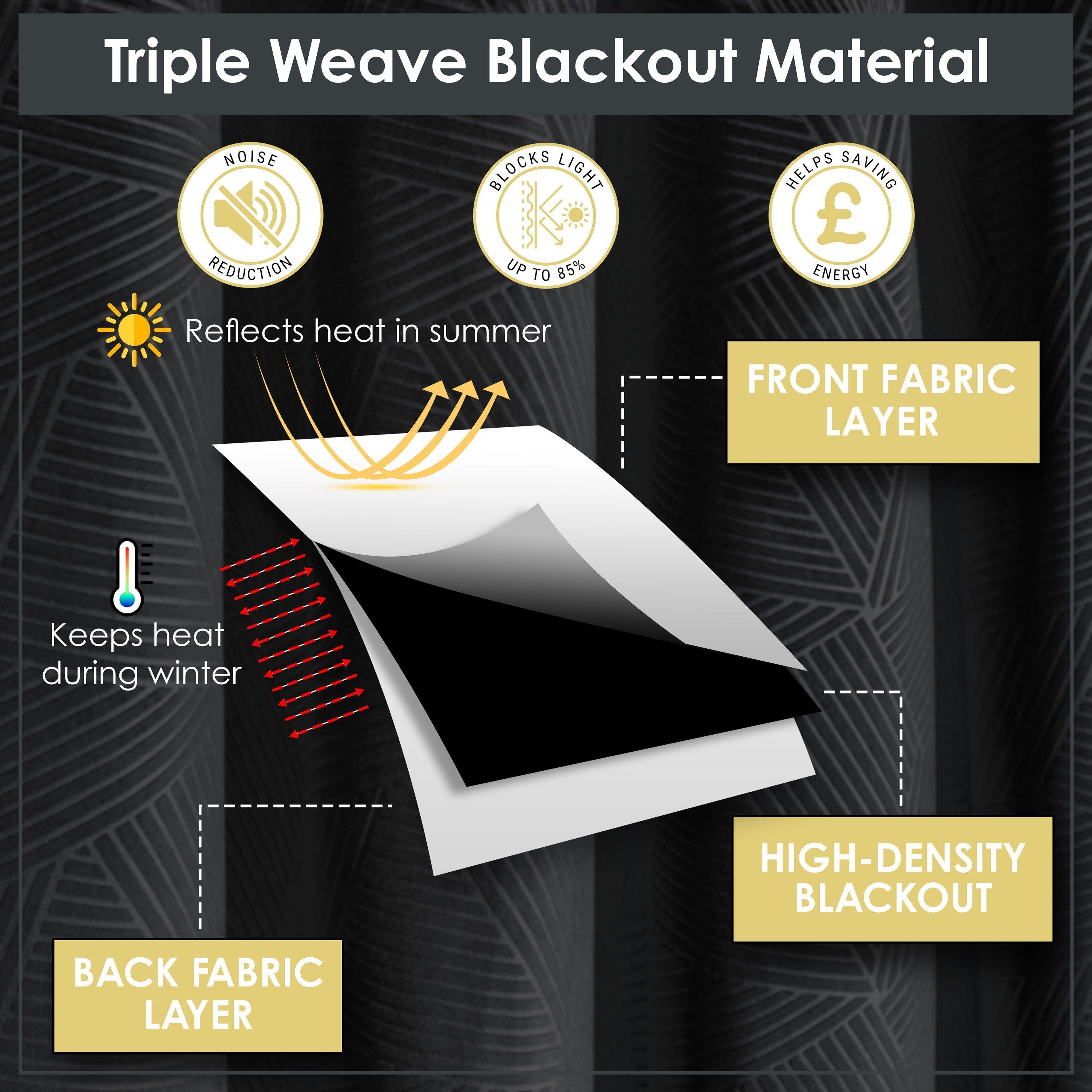 Black - Emma Barclay - Blackout Curtains Thermal Velvet Eyelet Midnight - 5