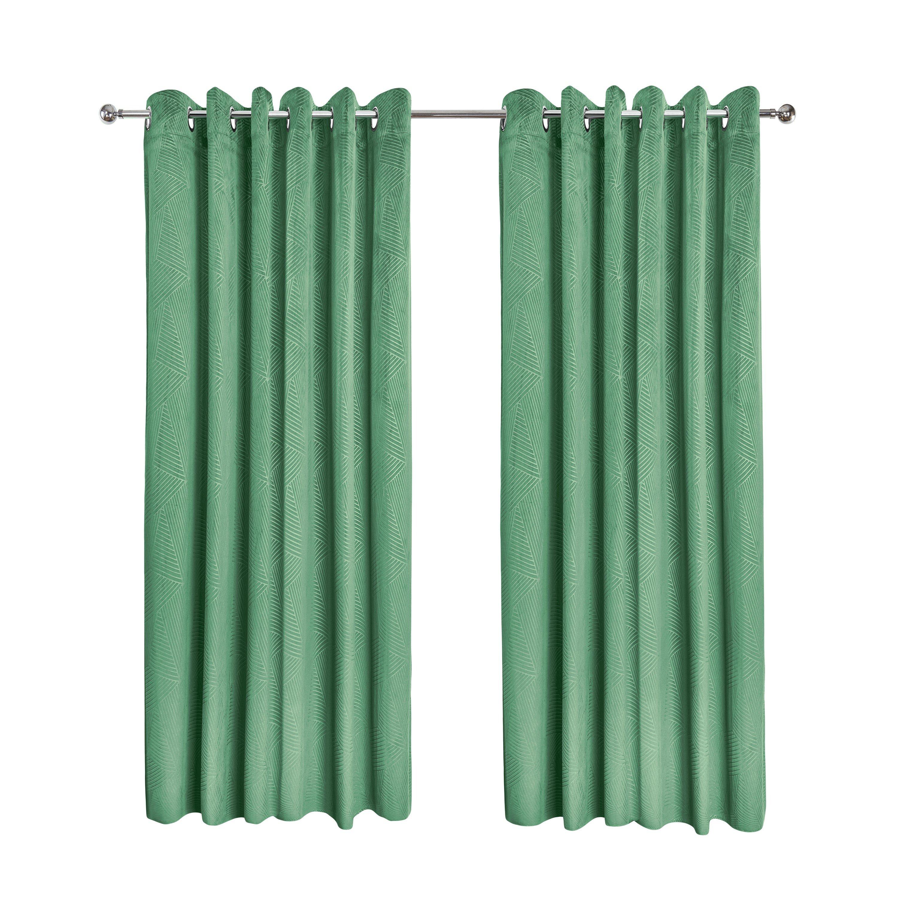 Blackout Curtains Thermal Velvet Eyelet Midnight