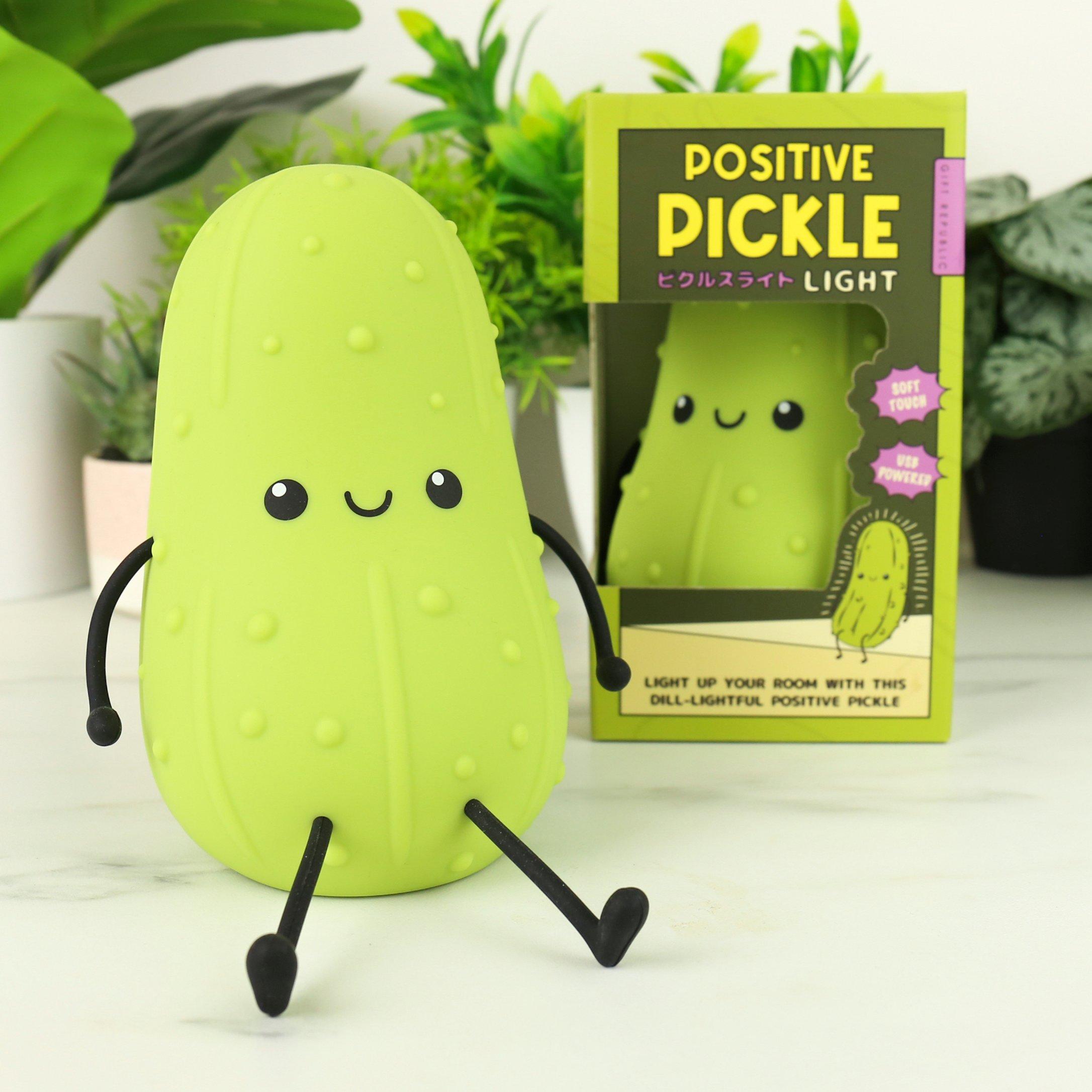 Green - Gift Republic - Pickle Light – Soft-Touch Squeezable Light - 1