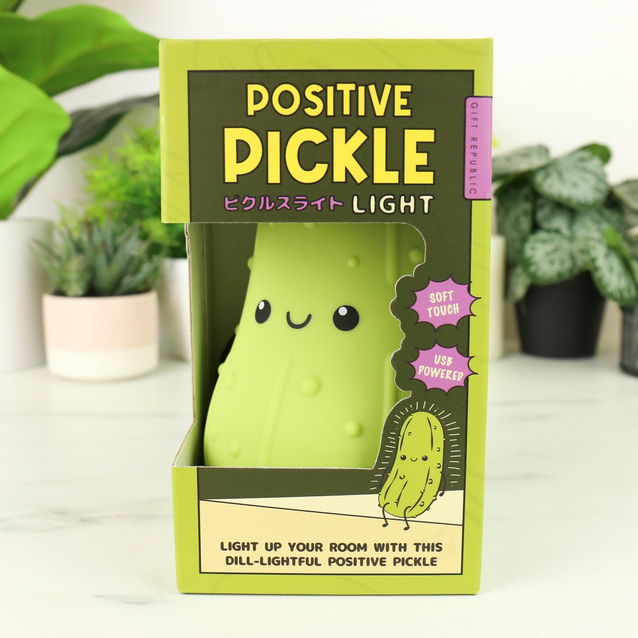 Green - Gift Republic - Pickle Light – Soft-Touch Squeezable Light - 3