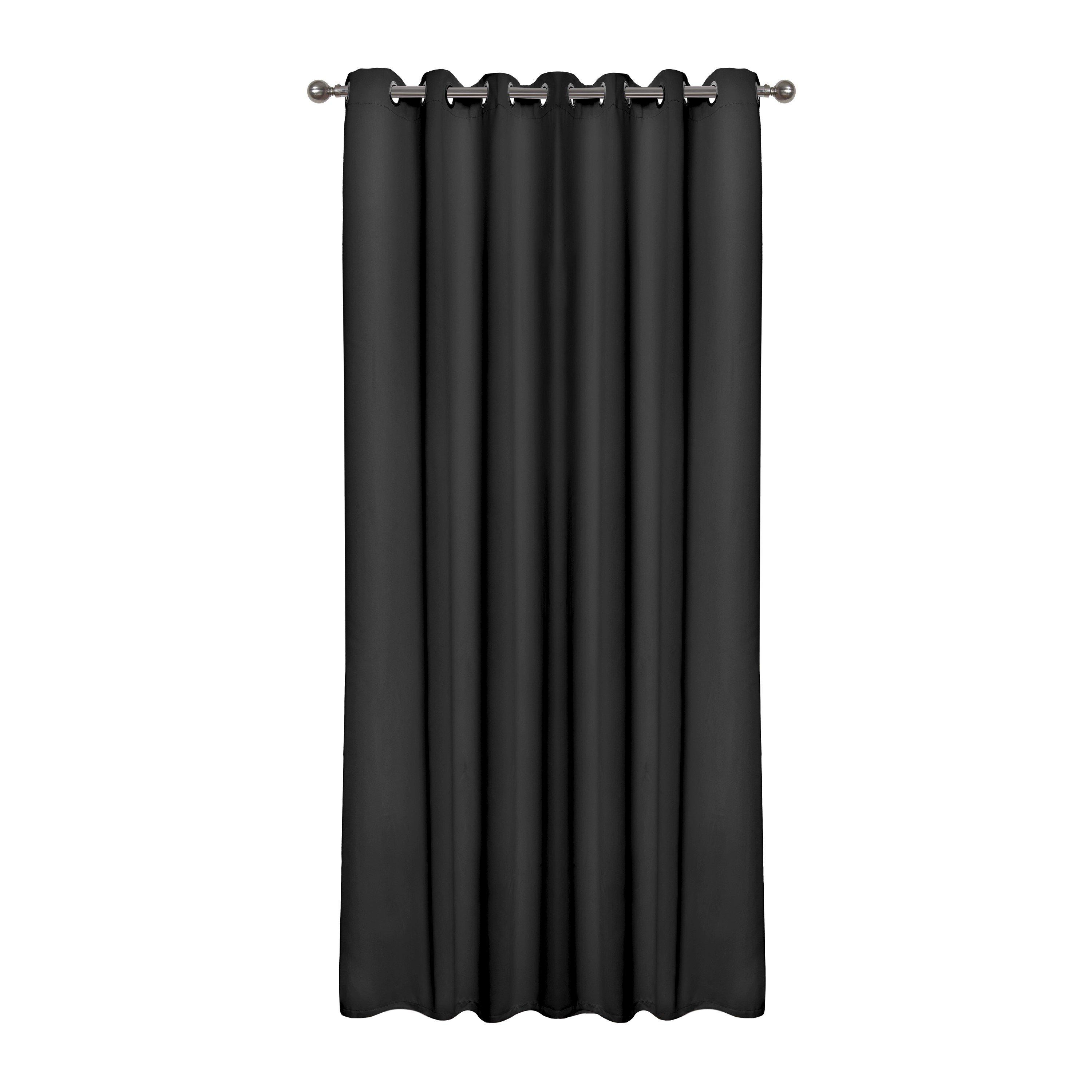 Black - Emma Barclay - Door Curtain Thermal Blackout Eyelet Cali - 1