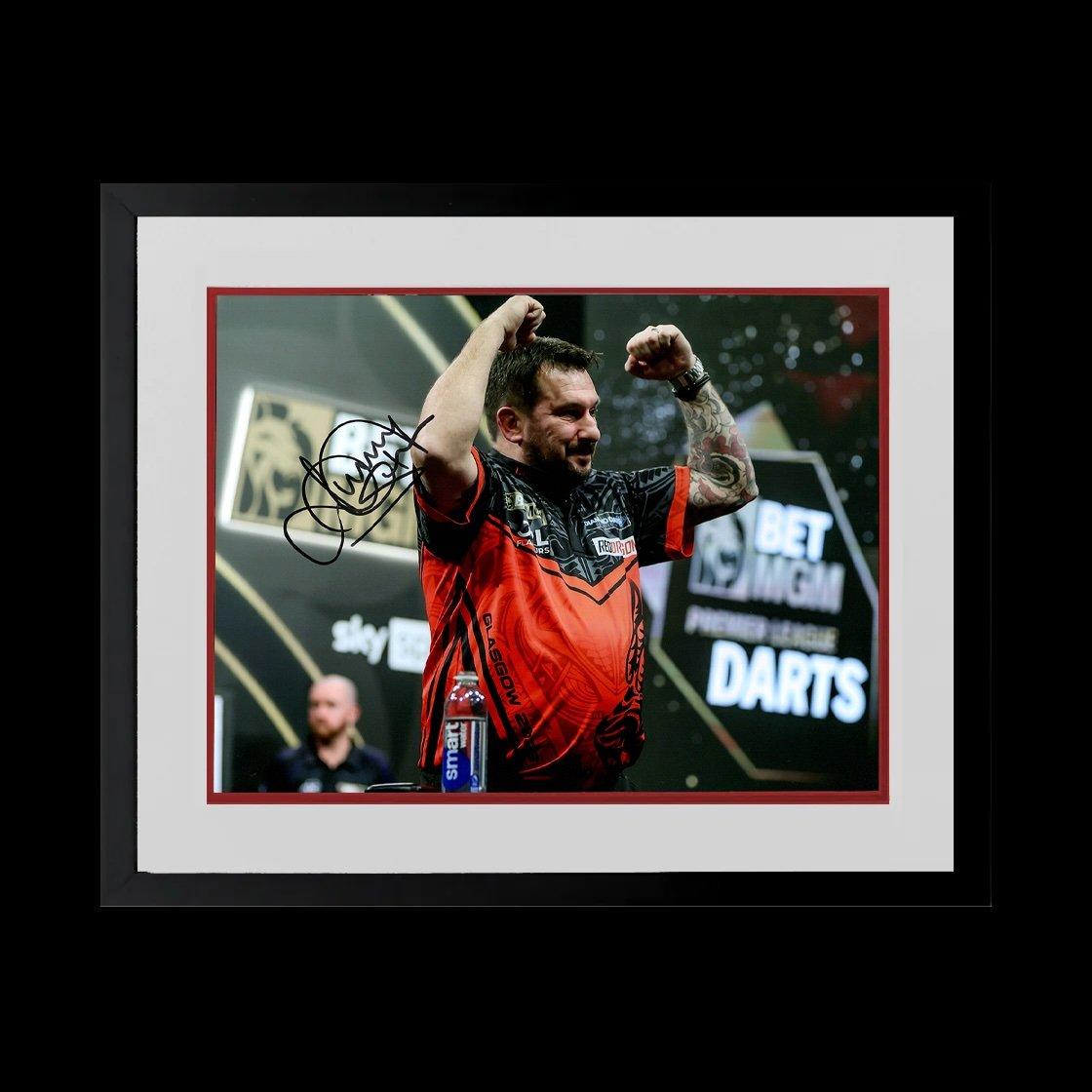 Red - The Fan Cave - Jonny Clayton Signed Image Deluxe Mount Frame #1 - 1