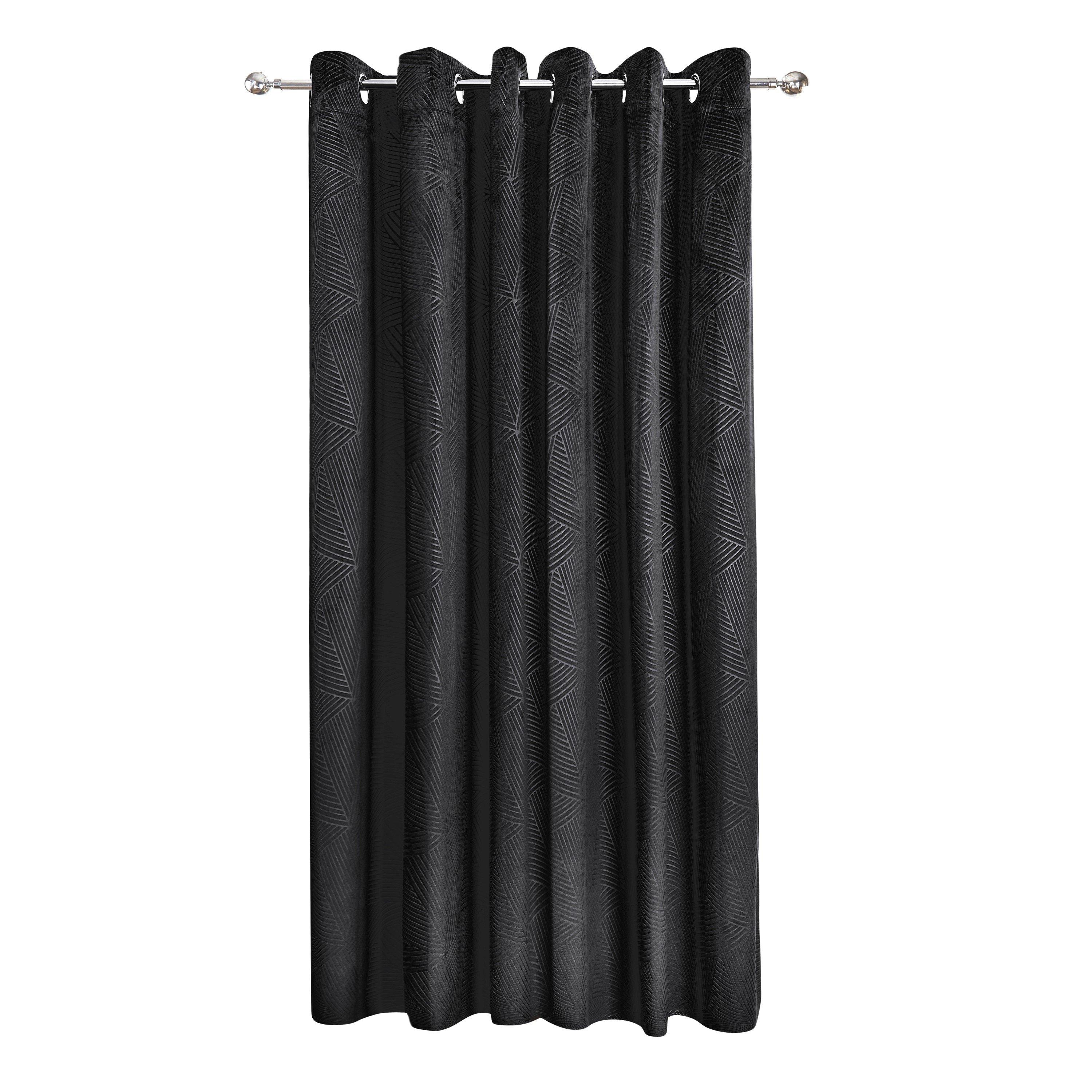 Door Curtain Thermal Blackout Eyelet Midnight