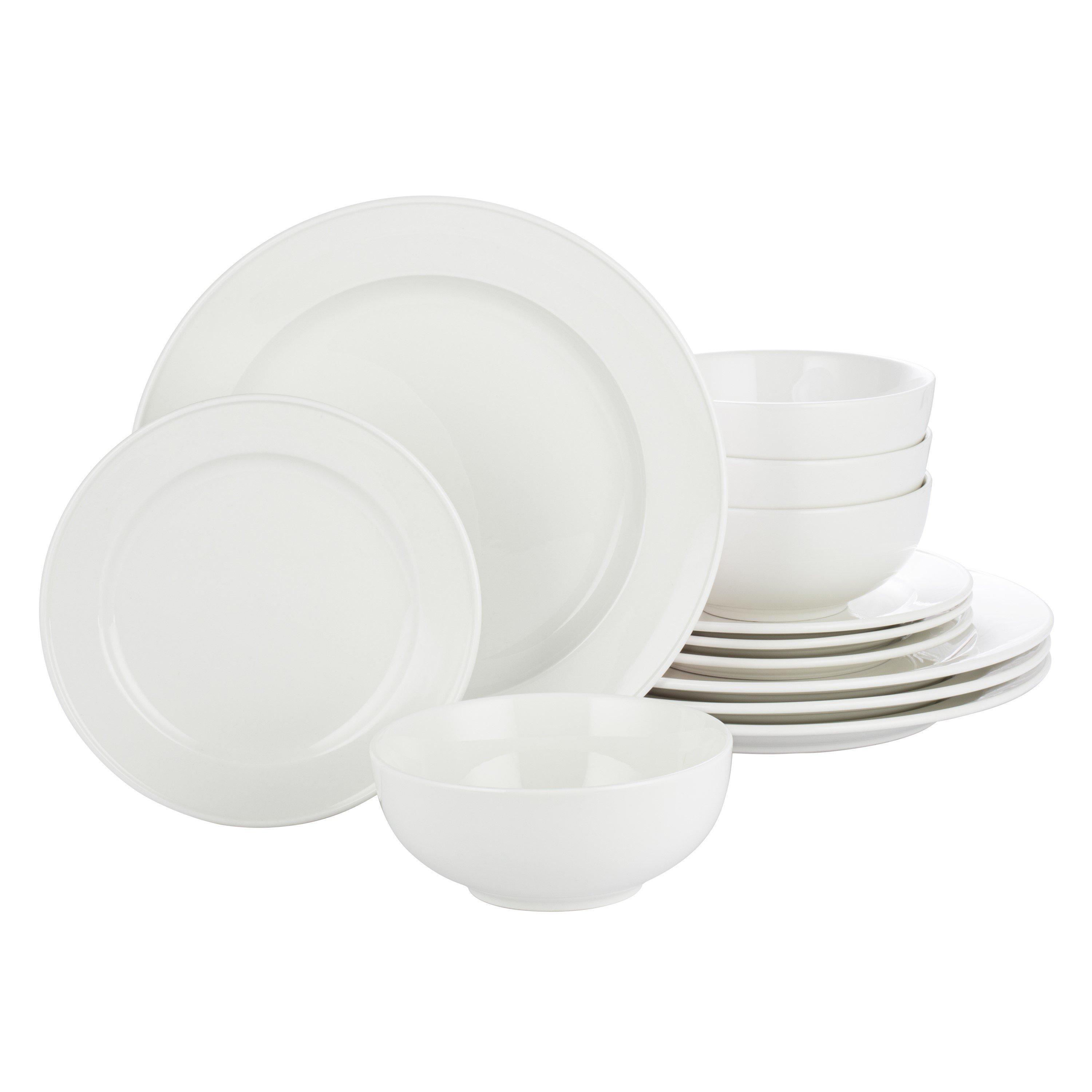 White - Waterside - 12pc Atelier Moderne Porcelain Dining - 2