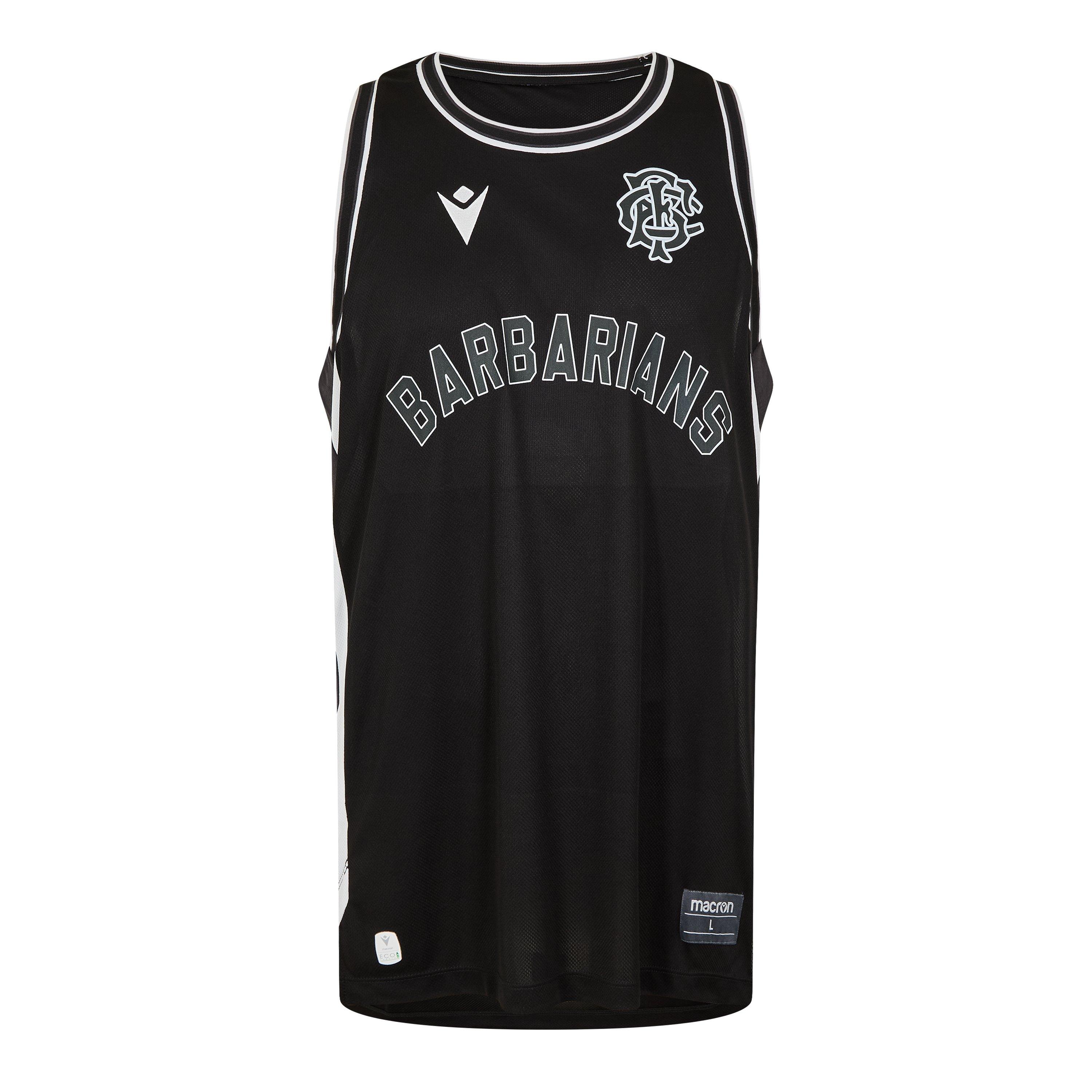 Black/White - Macron - Babarians Training Vest 2024 2025 Adults - 1