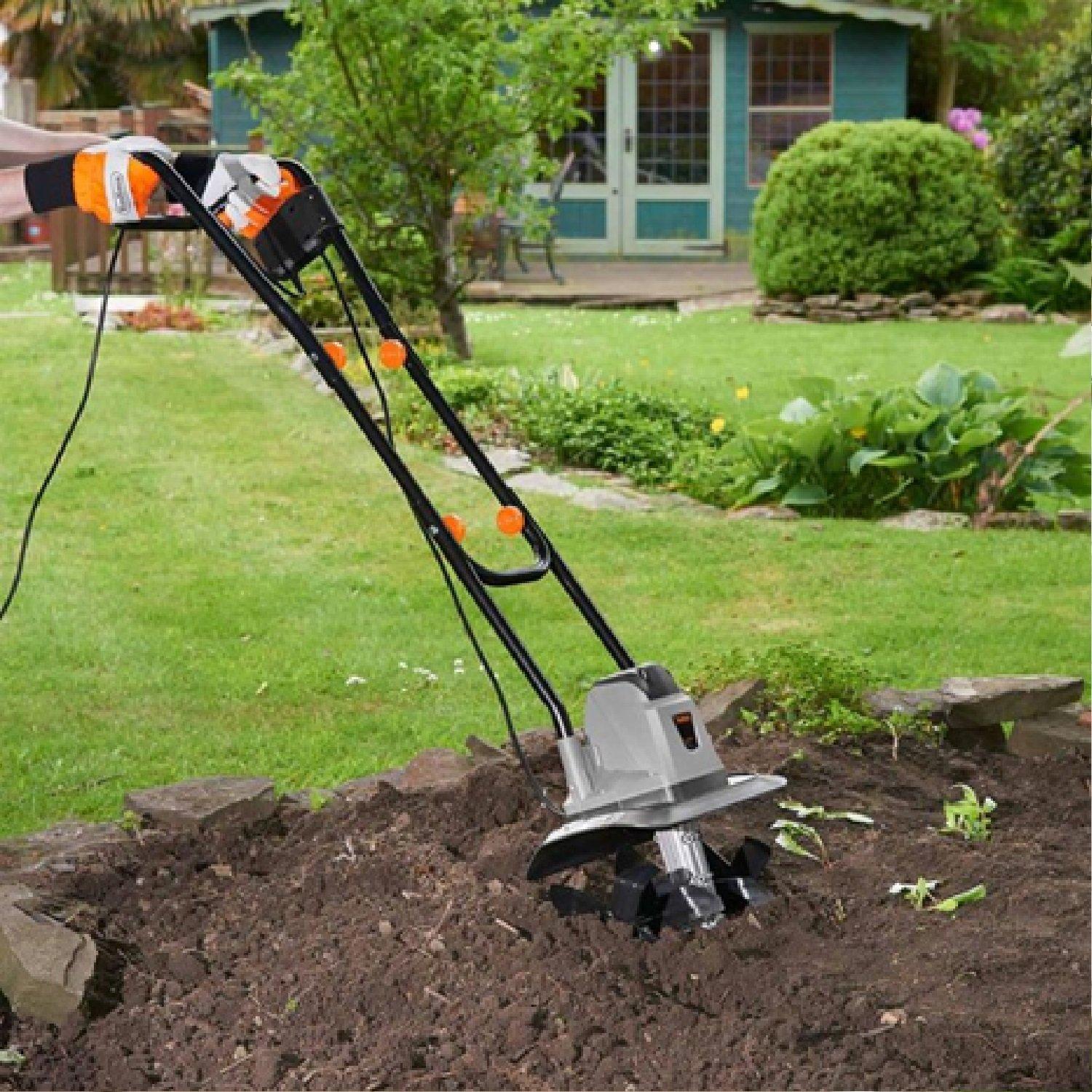 Black - VonHaus - VonHaus  Electronic 1050W Tiller - 4