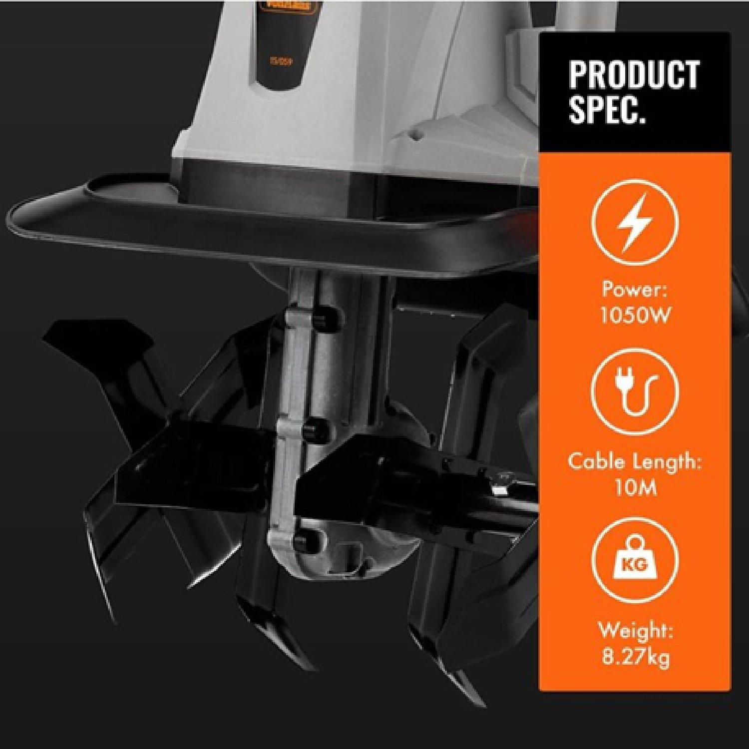 Black - VonHaus - VonHaus  Electronic 1050W Tiller - 6