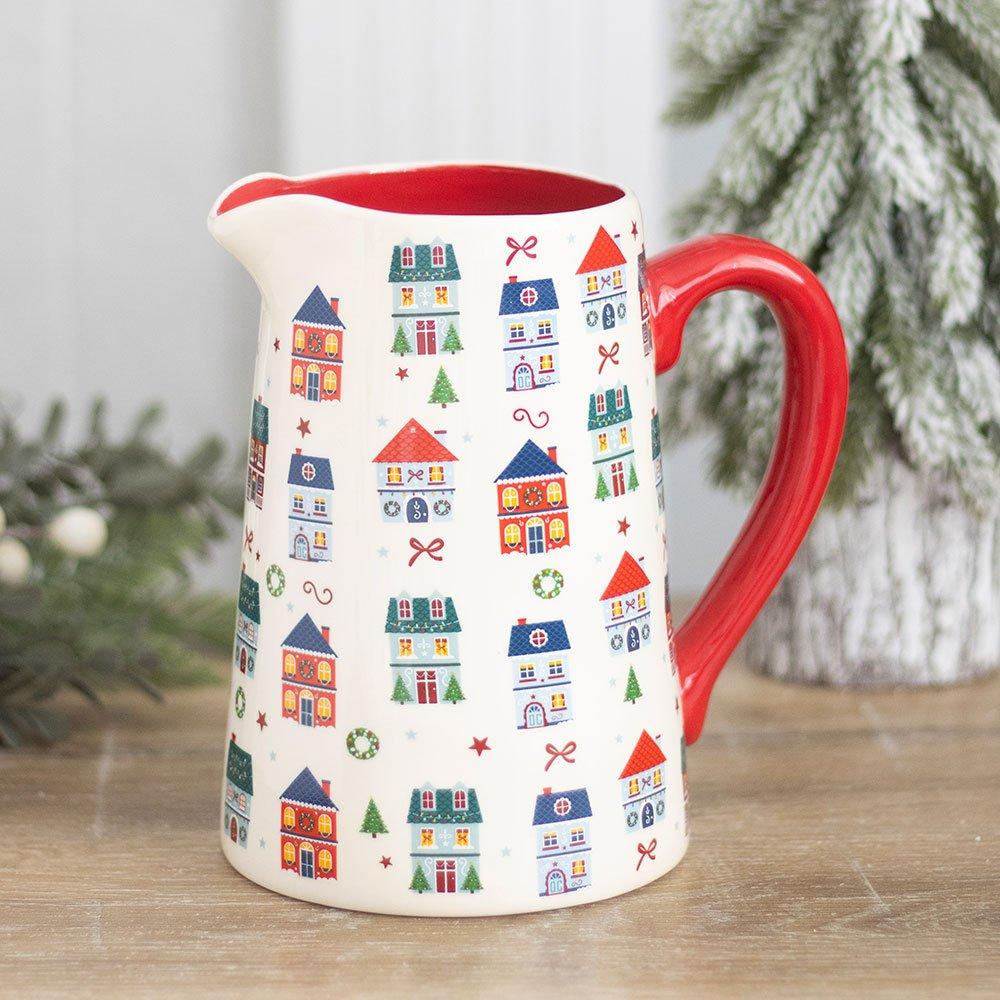 White - Something Different - Red Christmas House Oil Burner - 1
