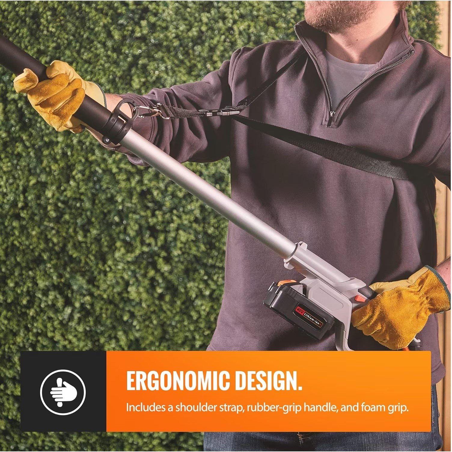 Grey - VonHaus - VonHaus  - 40V Cordless  Pole Chainsaw - 3