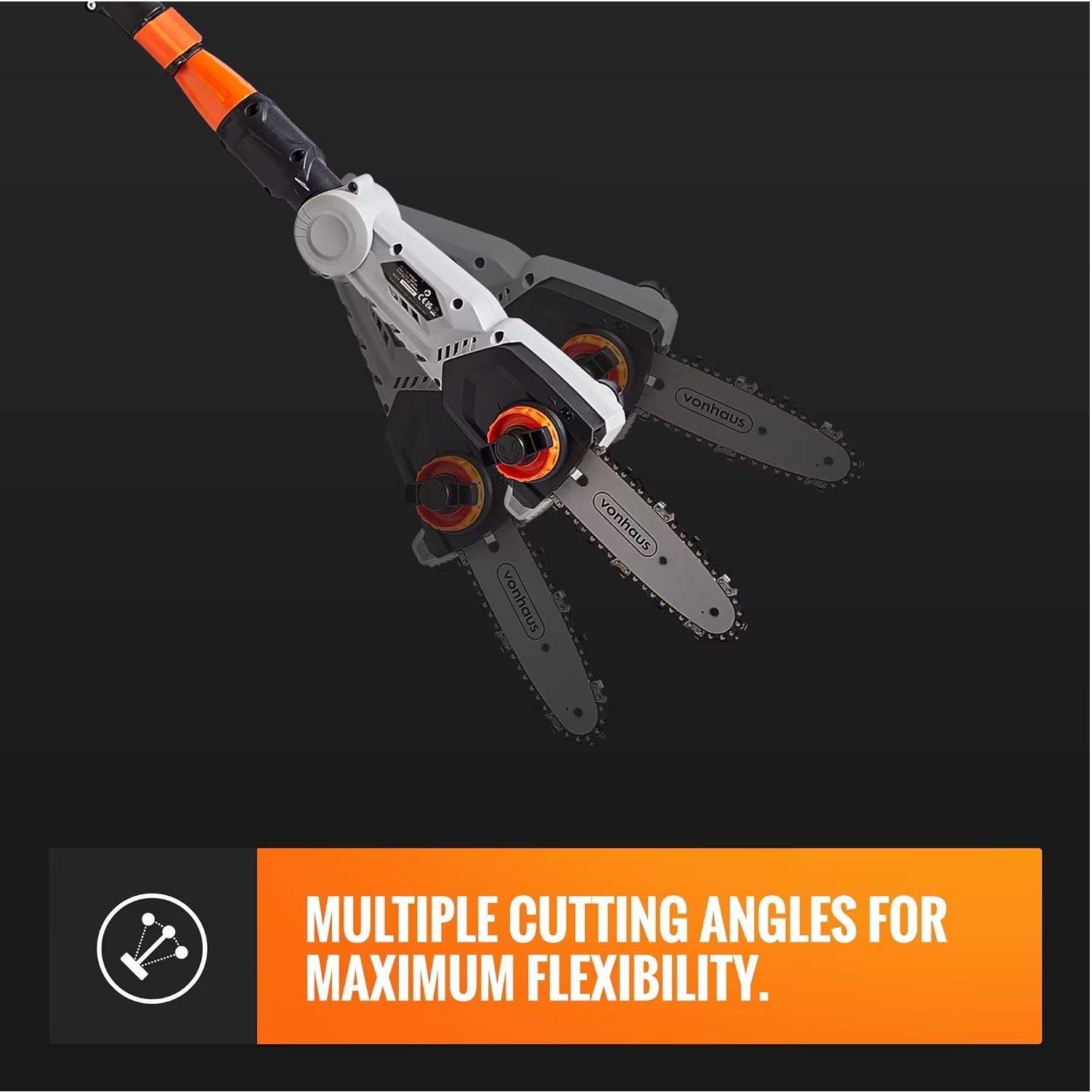 Grey - VonHaus - VonHaus  - 40V Cordless  Pole Chainsaw - 4