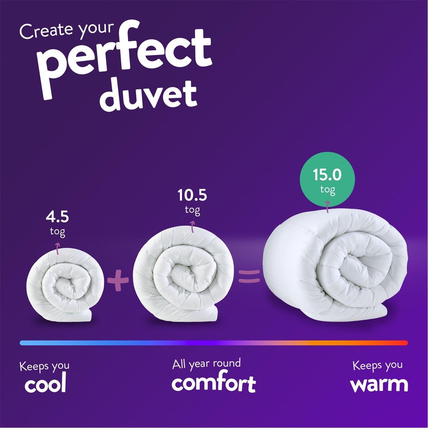 15 Tog All Seas - Slumberdown - Anti Allergy All Seasons Duvet - 8