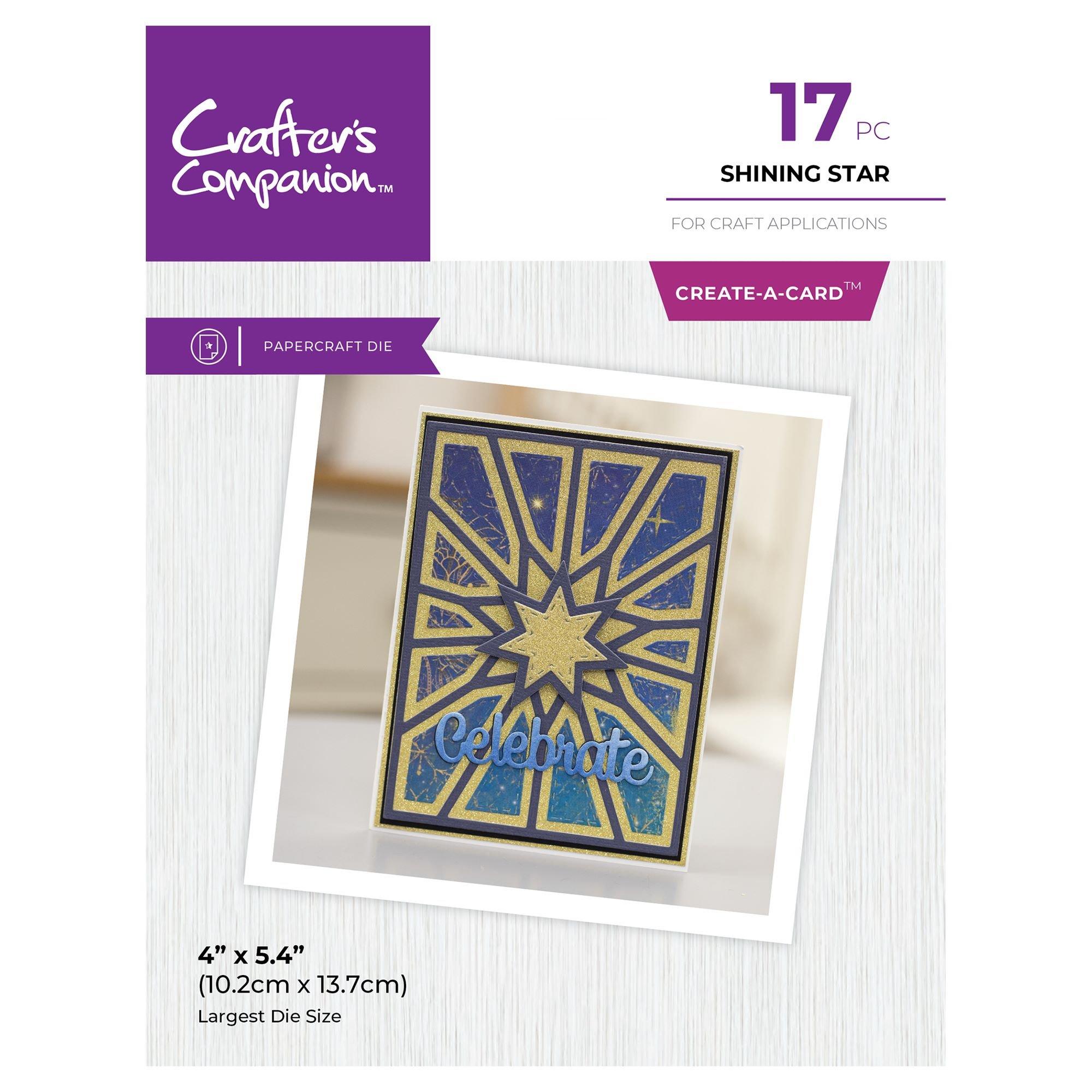 Multi - Crafters Companion - Shining Star Create a Card Die - 1