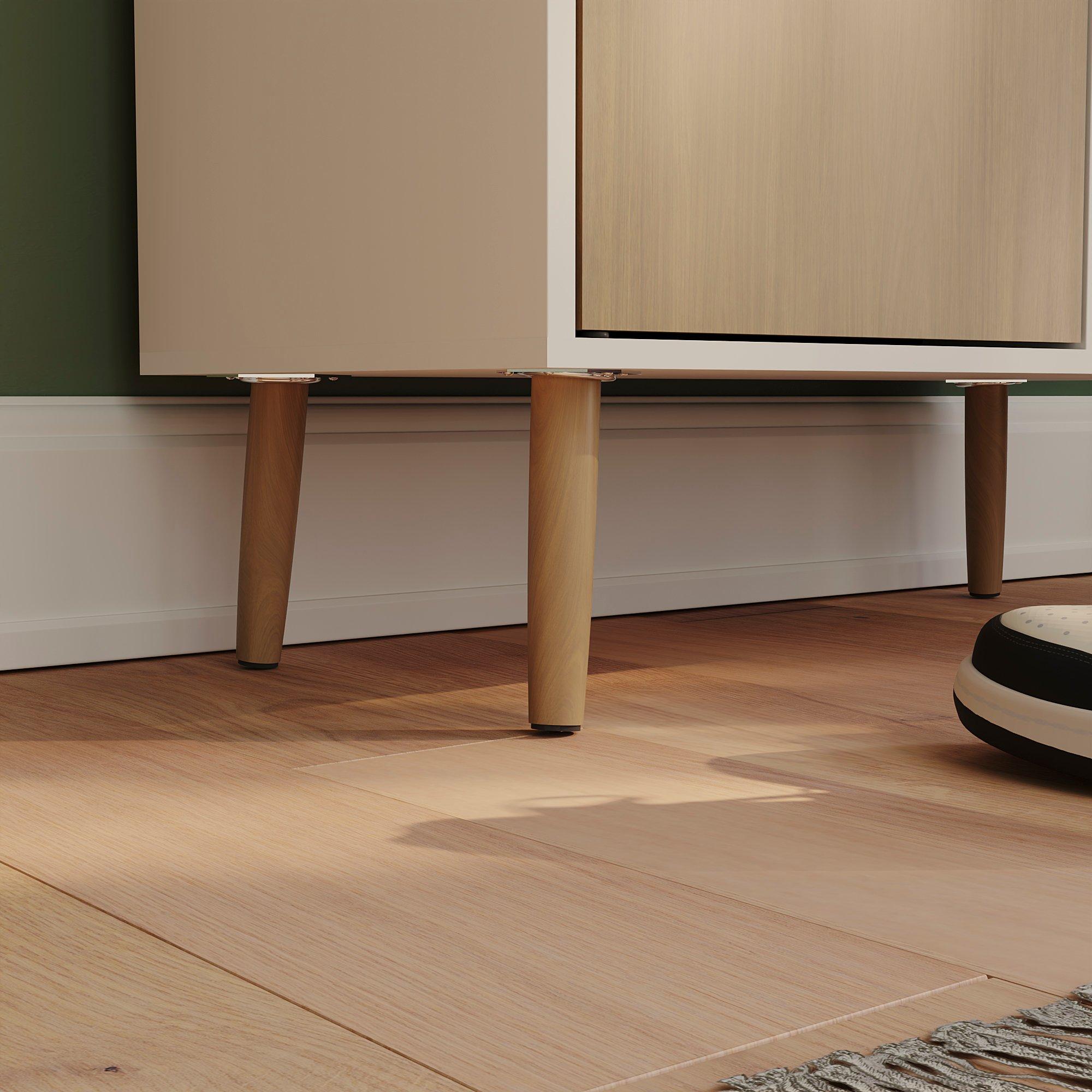 Oak & White - Lassic - Vida Designs 2 Door 1 Drawer Sideboard Storage - 4