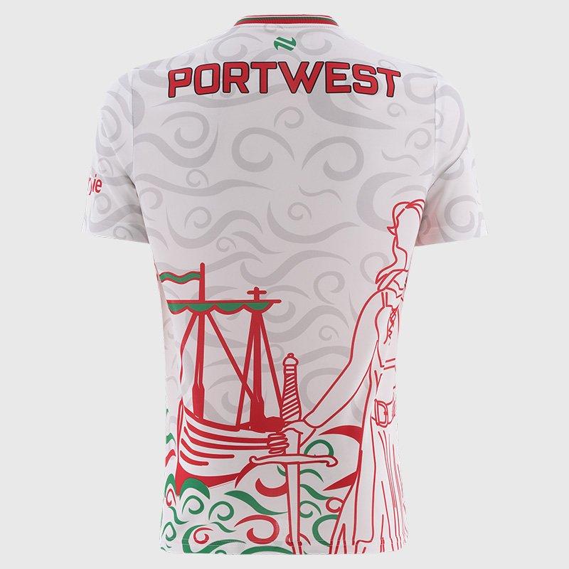 White/Red/Grn - ONeills - Mayo Training Jersey Junior - 2