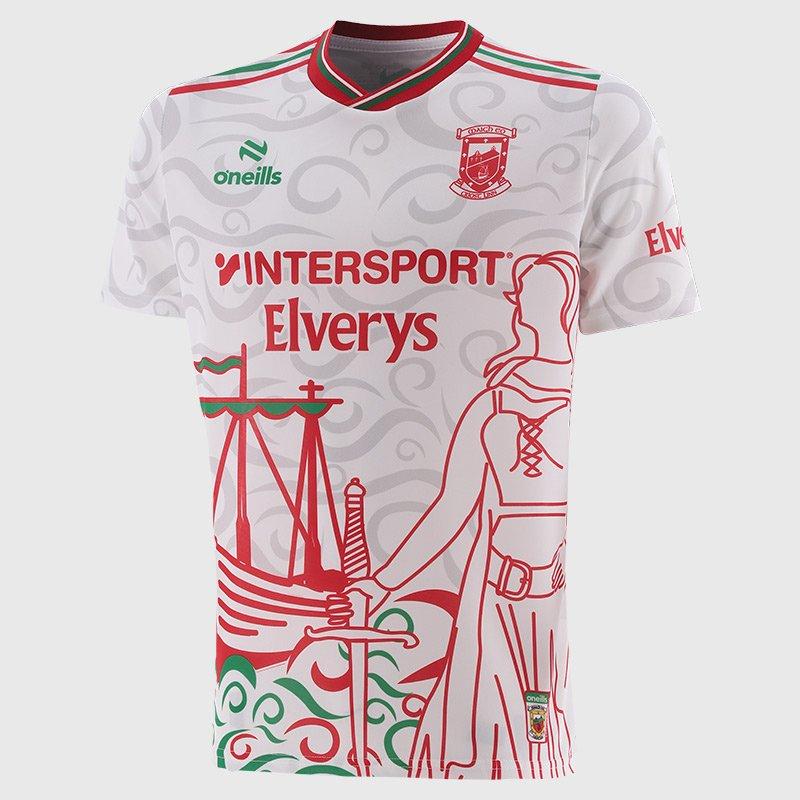 White/Red/Grn - ONeills - Men's Mayo Training Short Sleeve 2025/26 All-Ireland Senior Championship Koolite GAA Training Top - 1