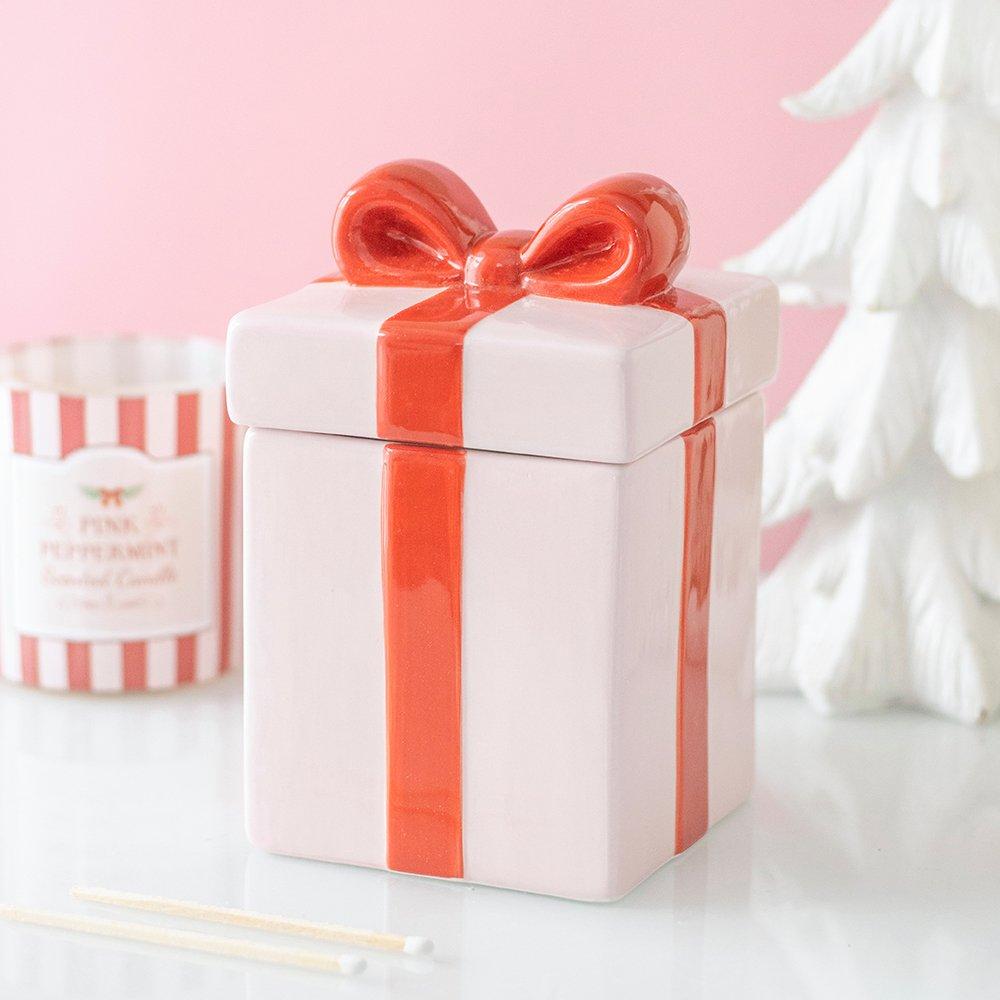 White - Something Different - Pink Present Oil Burner - 1