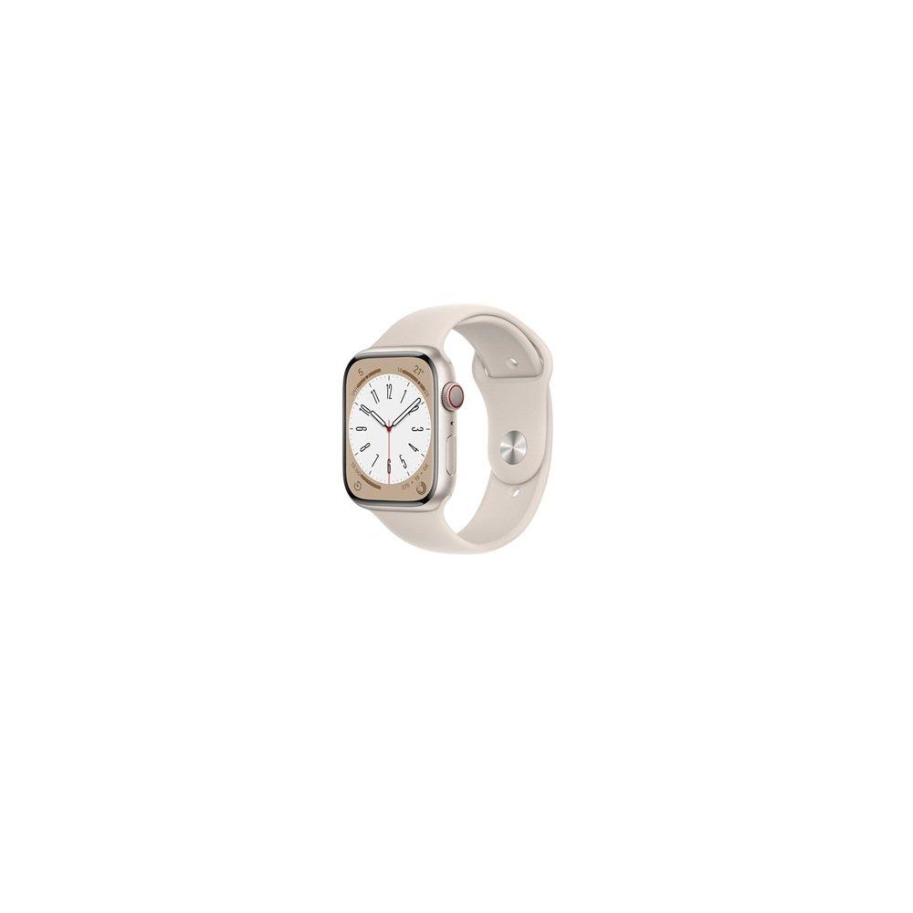 Starlight - Apple - Apple Watch Series 8 GPS + Cellular 45mm Starlight - 1