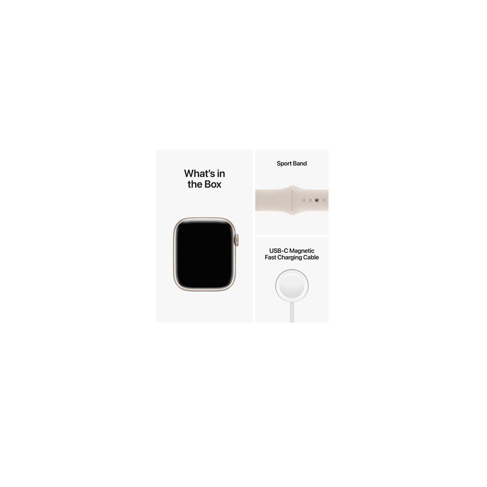Starlight - Apple - Apple Watch Series 8 GPS + Cellular 45mm Starlight - 5