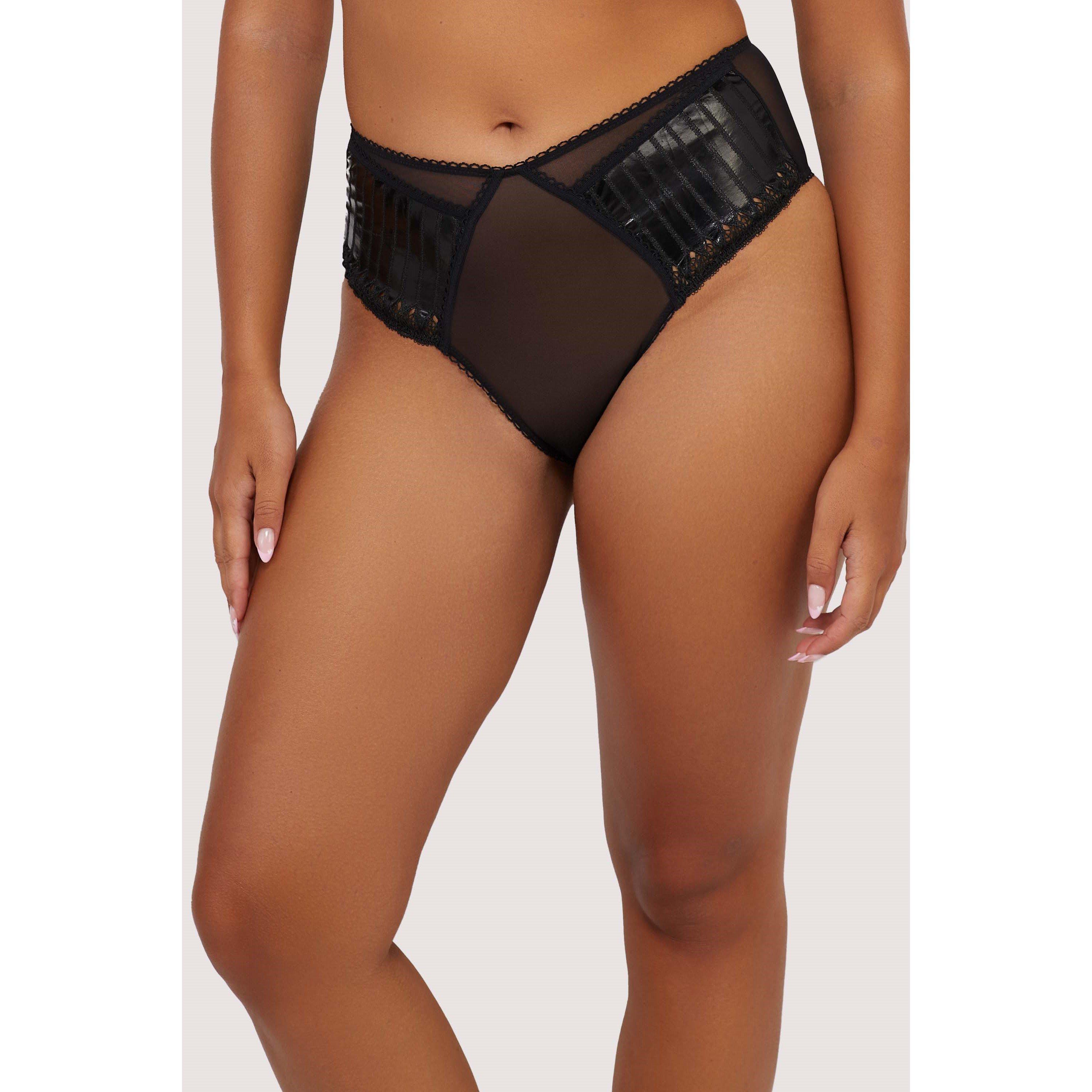Black - Playful Promises - Jacinda Embroidered Brief - 1