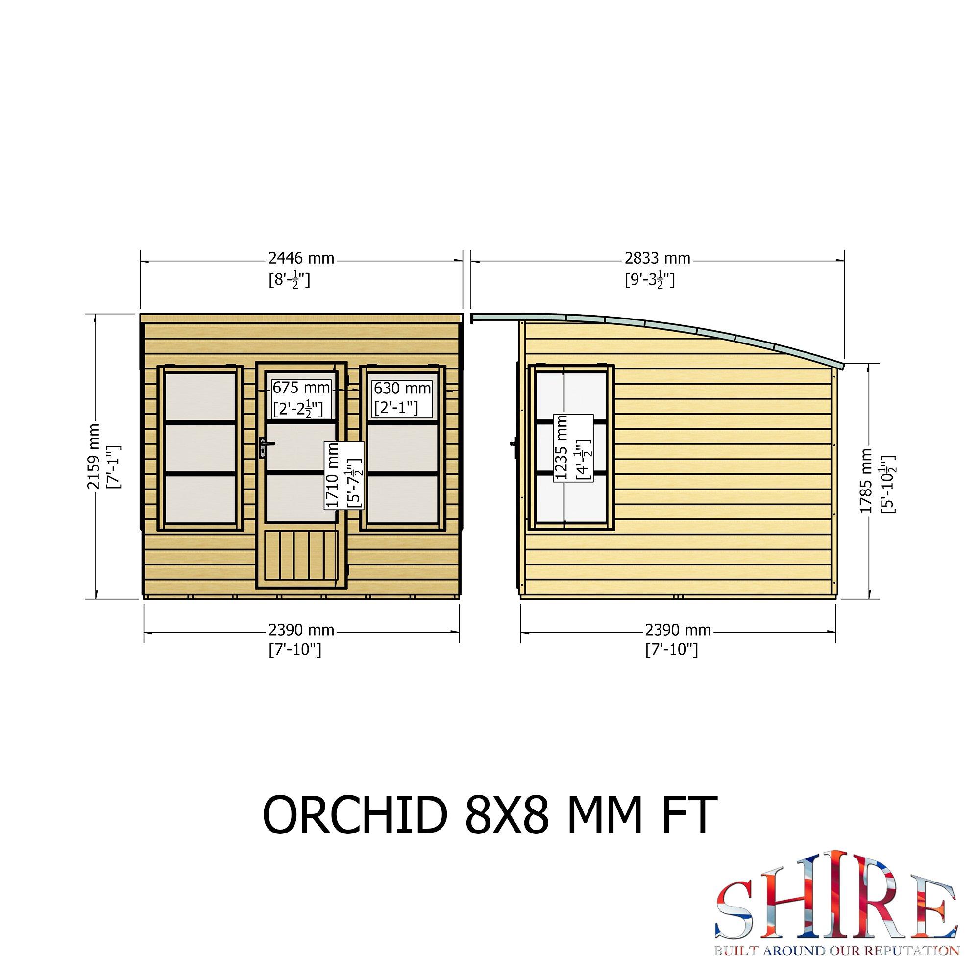 Wood - Shire - Orchid 8x8 SummerHouse - 4