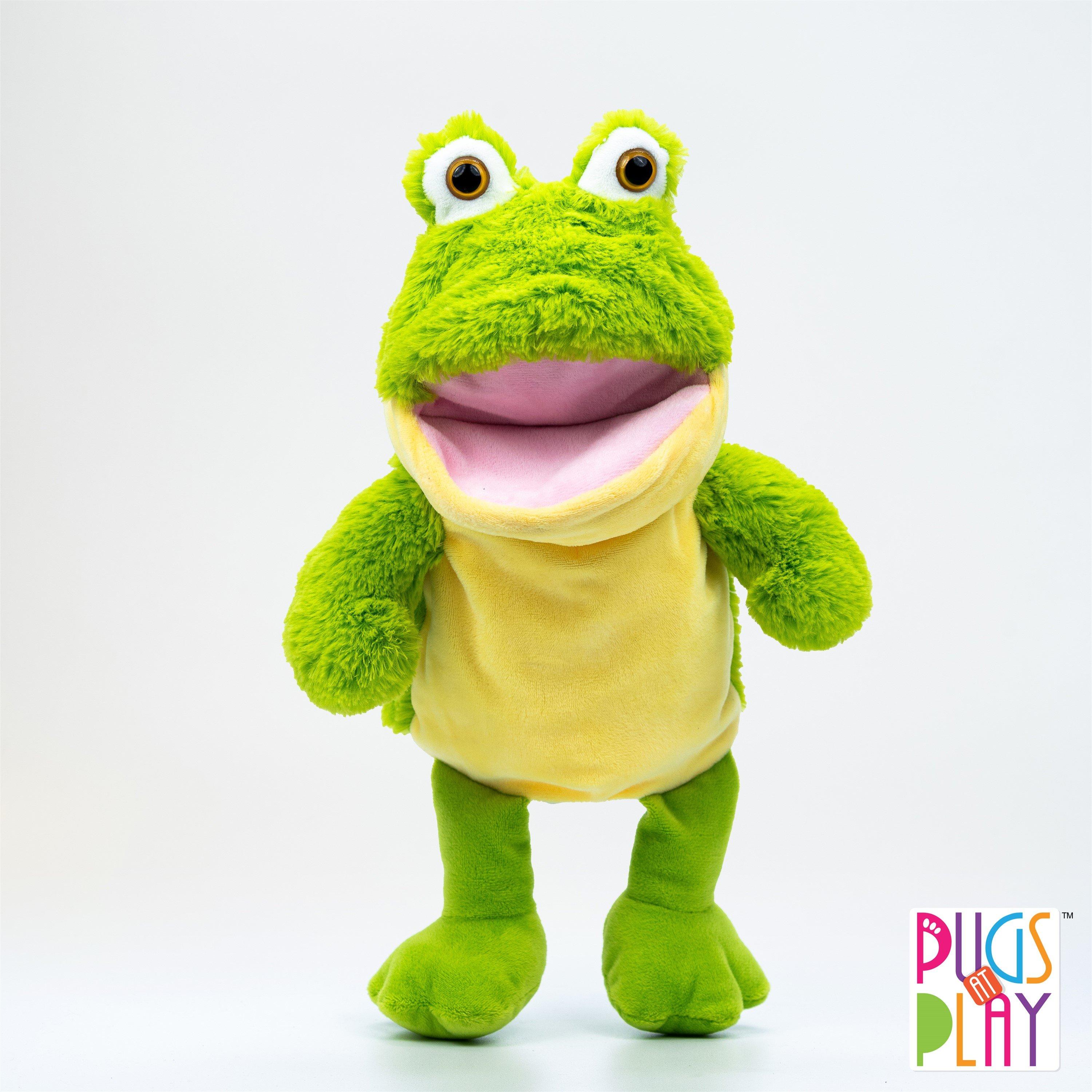 Pugs At Play  Kids Talking Frog Hand Puppet Toy - 