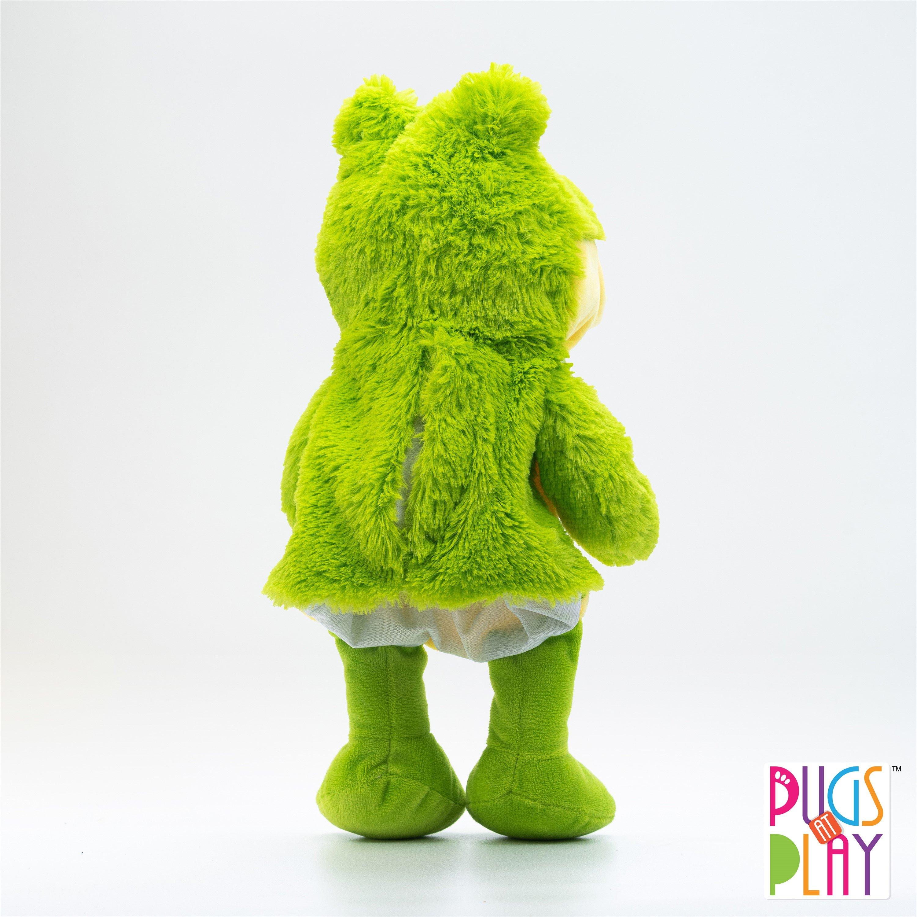 Multi - Pugs at Play - Talking Frog Hand Puppet Toy - 4