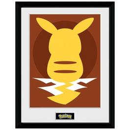 Pokemon GAME Pokémon Framed Print Pikachu Silho 25 (30x40)