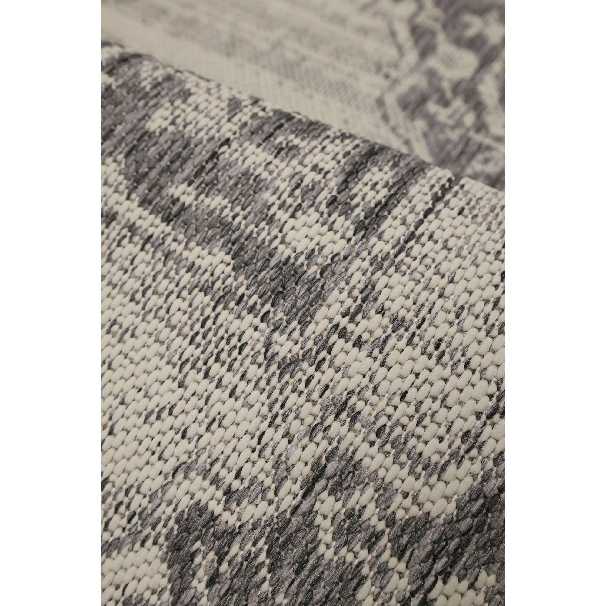 Grey - Homemaker - Gel Medallion Rug Steel Grey - 5