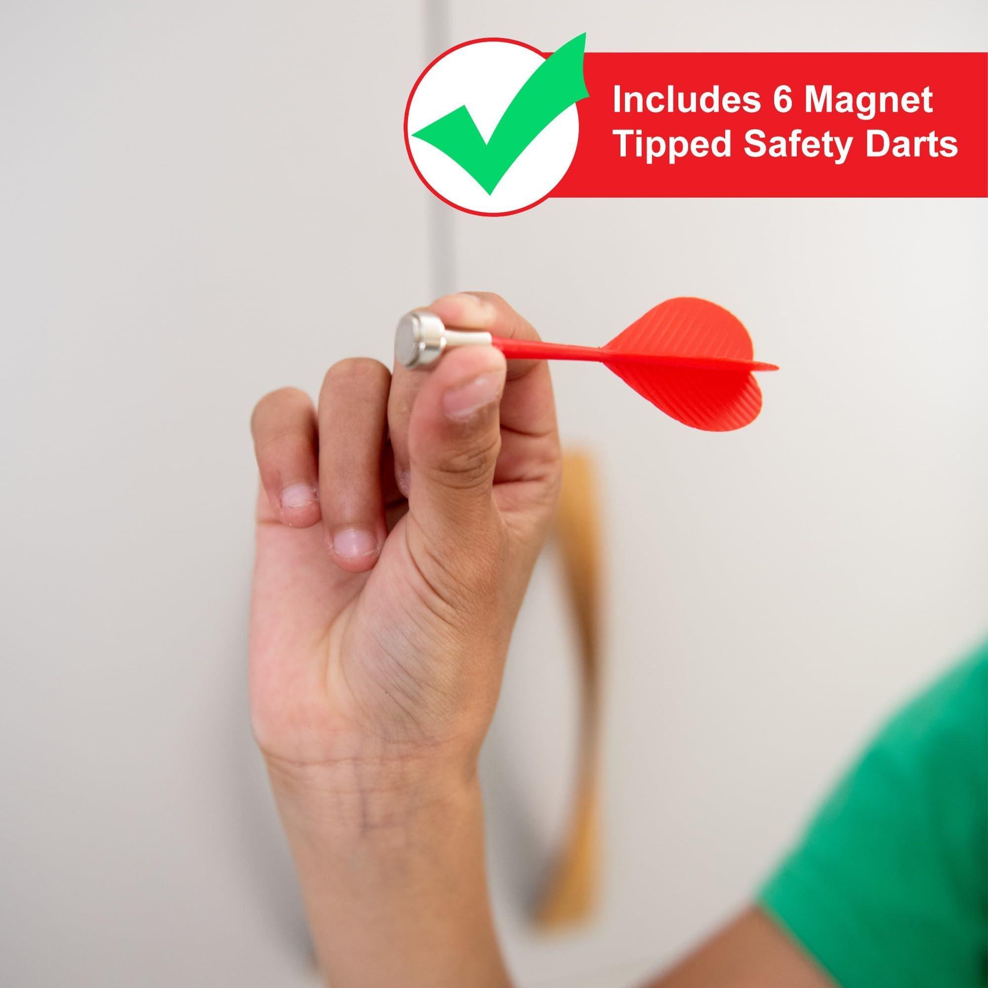 Black & Red - Planet Direct - M.Y 15 Inch Magnetic Dart Board - 4