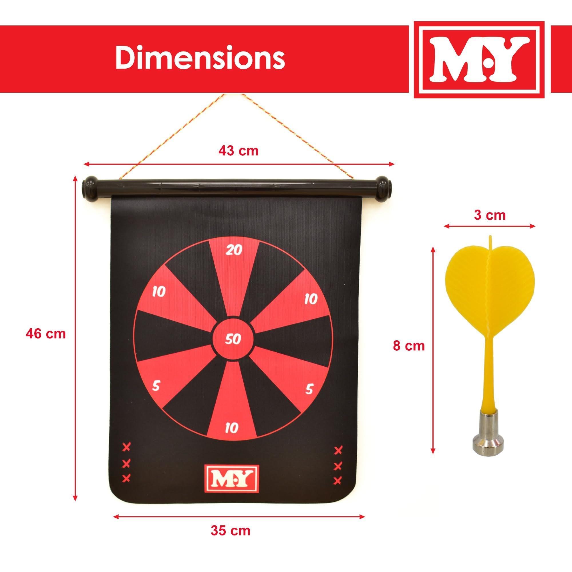 Black & Red - Planet Direct - M.Y 15 Inch Magnetic Dart Board - 5