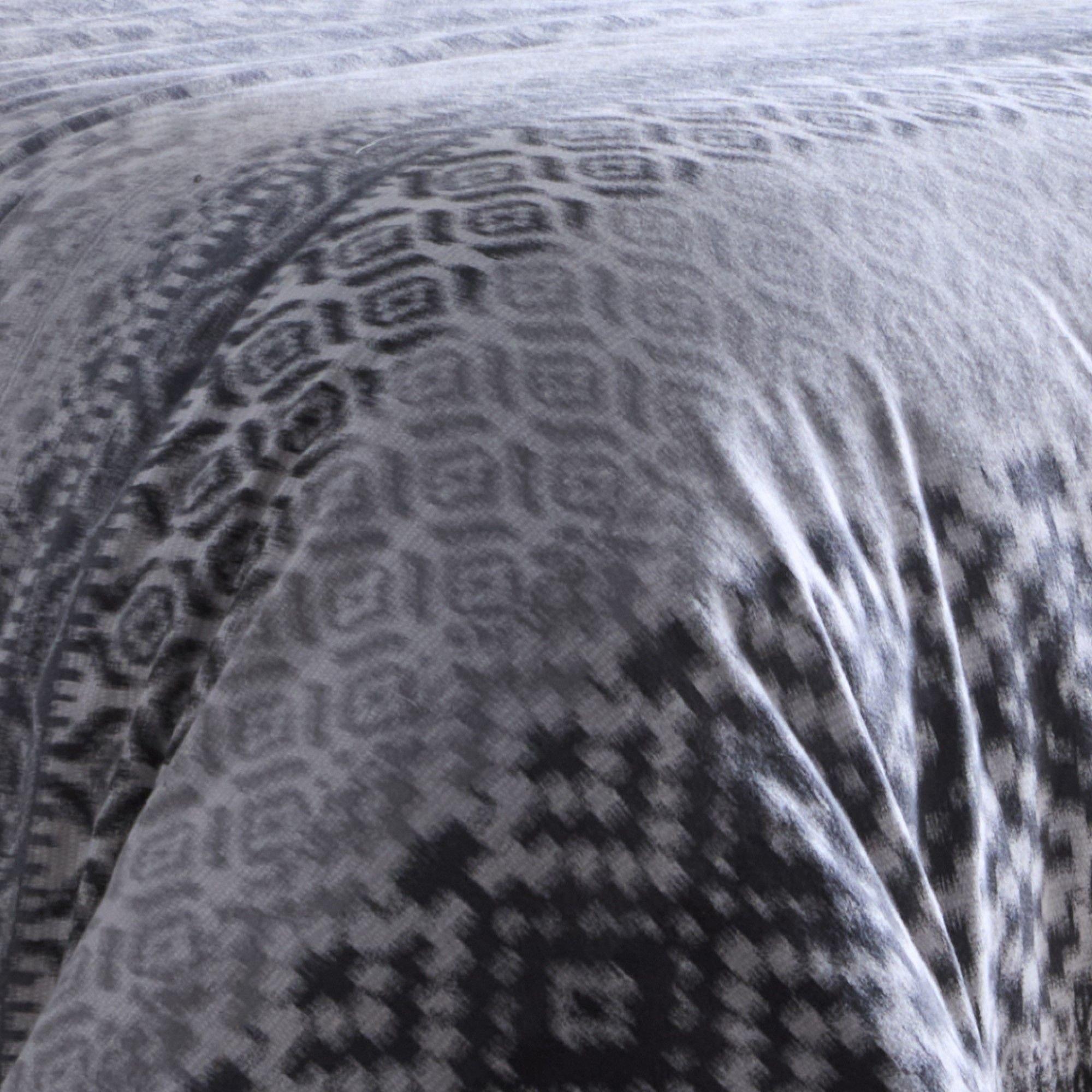 Grey - Appletree - Bergen Fairisle Brushed Cotton Duvet Cover Set - 5