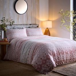 Appletree Bergen Fairisle Brushed Cotton Duvet Cover Set