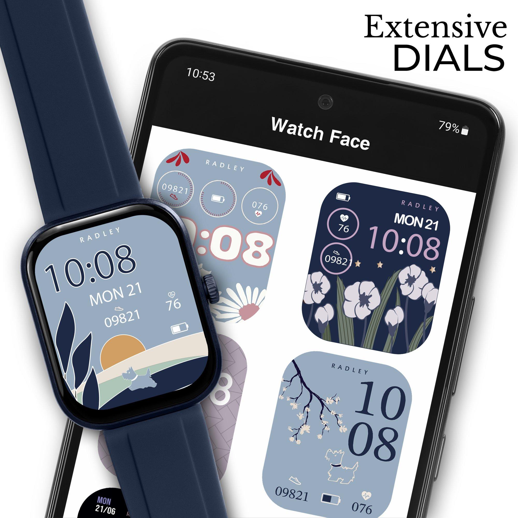 Blue - Radley - Radley Series 55 Navy Smart Watch - 3