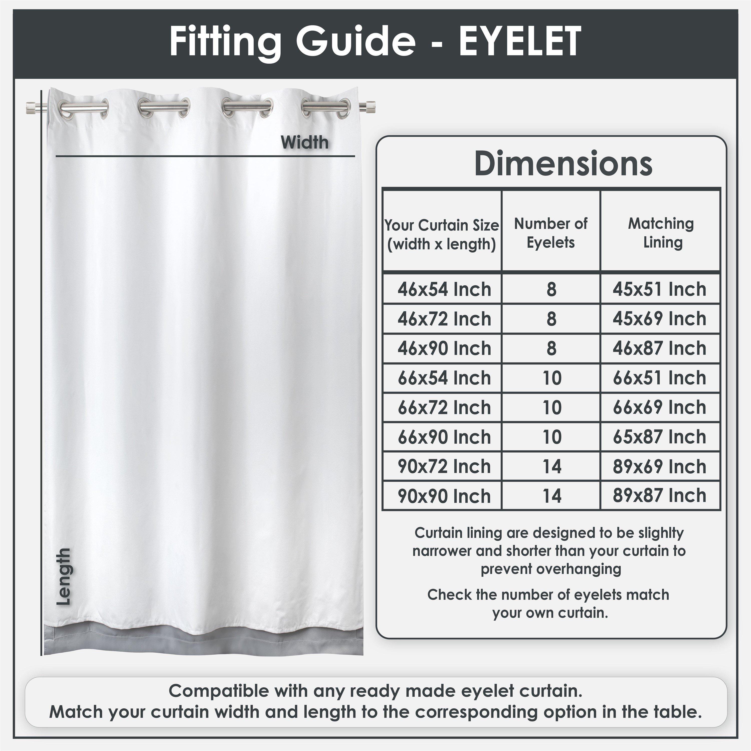 White - Emma Barclay - Blackout Curtains Linings Eyelet - 5