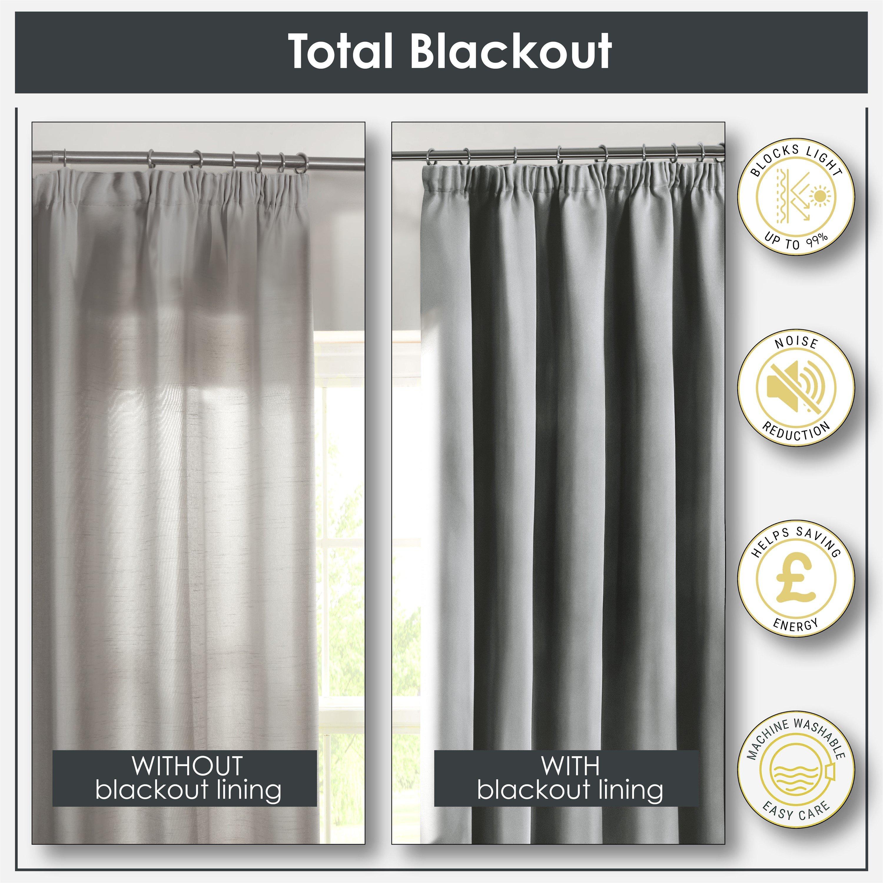 White - Emma Barclay - Blackout Lining Ready Made Pencil Pleat - 4