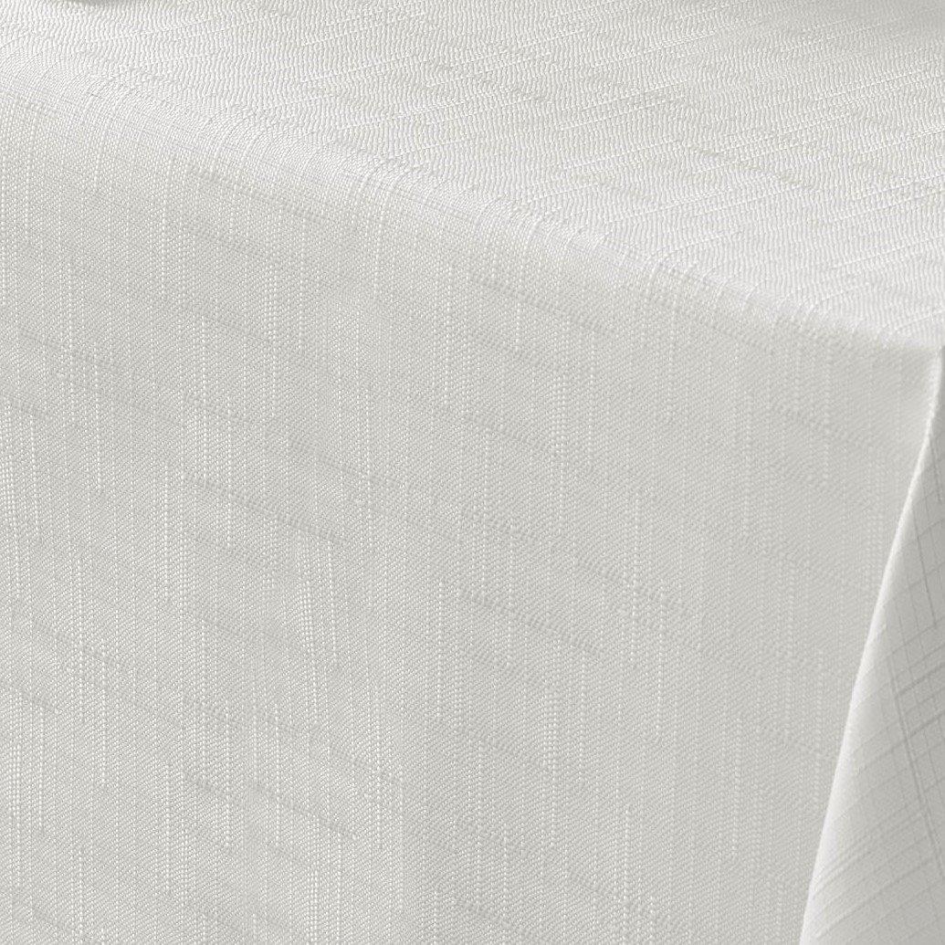 White - Alan Symonds - Durable Easy-Care Fade-Resistant Linen-Look Tablec - 2