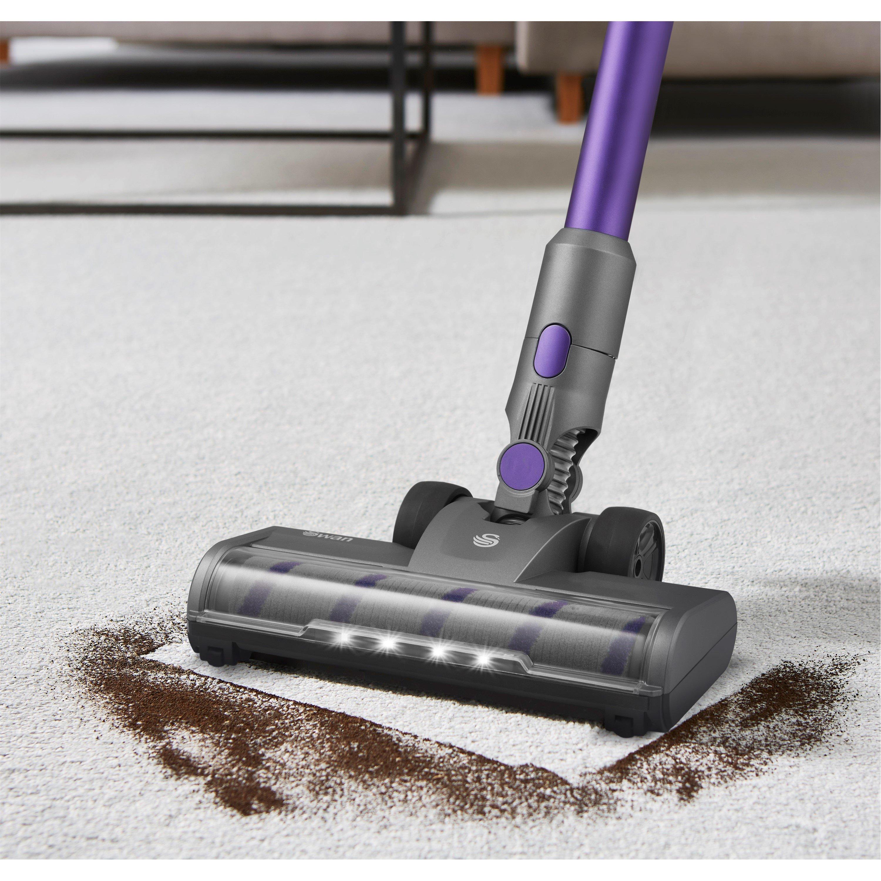 Purple - Swan - Swan 22.2V Cordless Anti Tangle Vacuum - 12