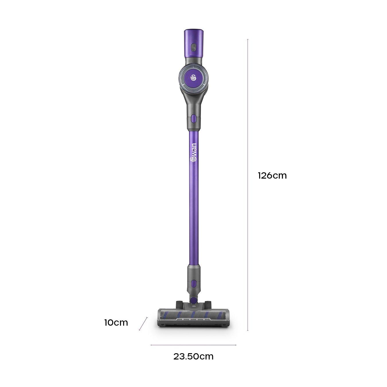 Purple - Swan - Swan 22.2V Cordless Anti Tangle Vacuum - 6