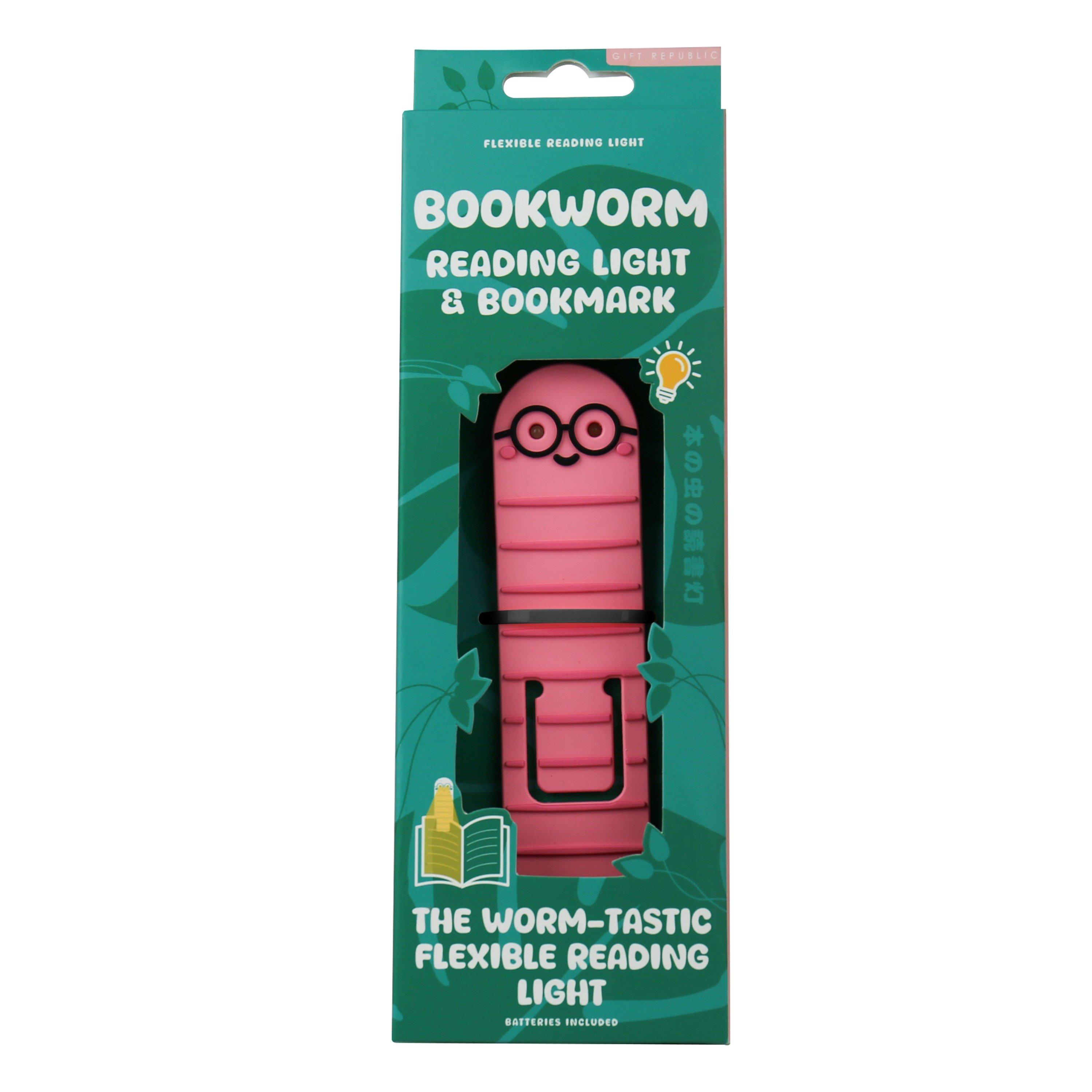 Gift Republic  Kids Book Buddies – Worm Bookmark And Light - 
