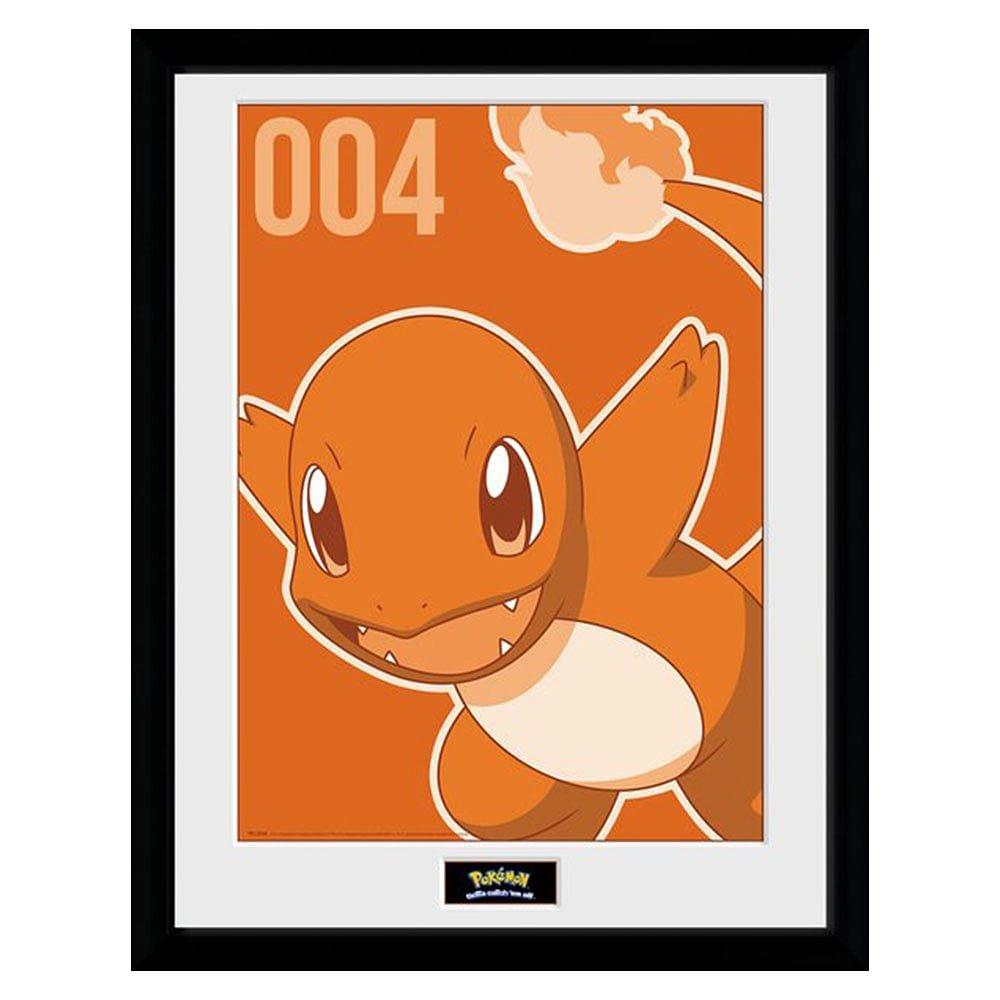 Pokemon  Framed Print - Charmander Mono (30X40) - Merchandise